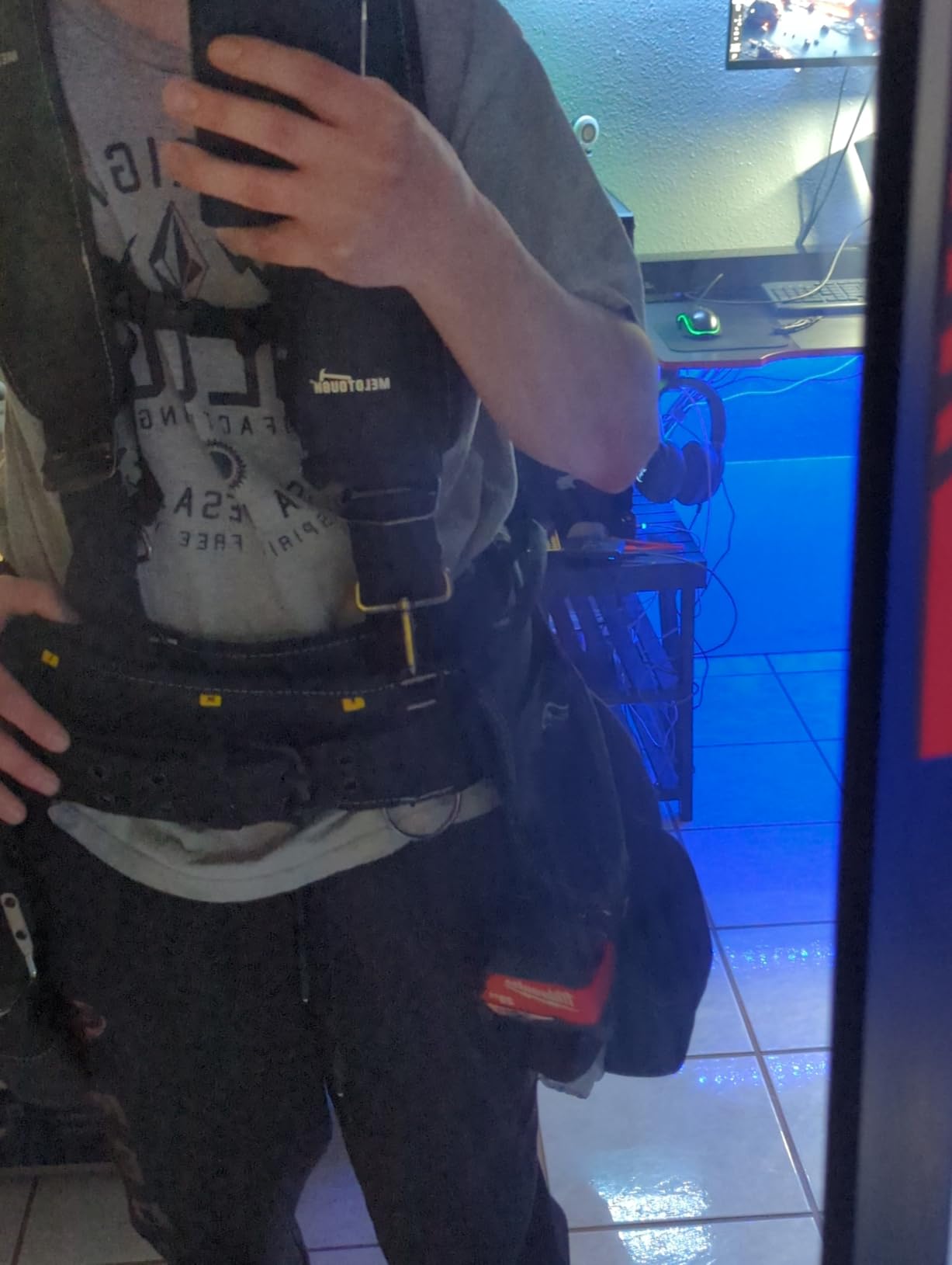 MELOTOUGH Tool Belt with Suspenders Tool Bag Suspenders Framers Comb Apron Tool Belt Construction Tool Pouch Builder Heavy Duty Carpenter Suspension Rig for Electrician, Roofing, Contractor customer photo 1