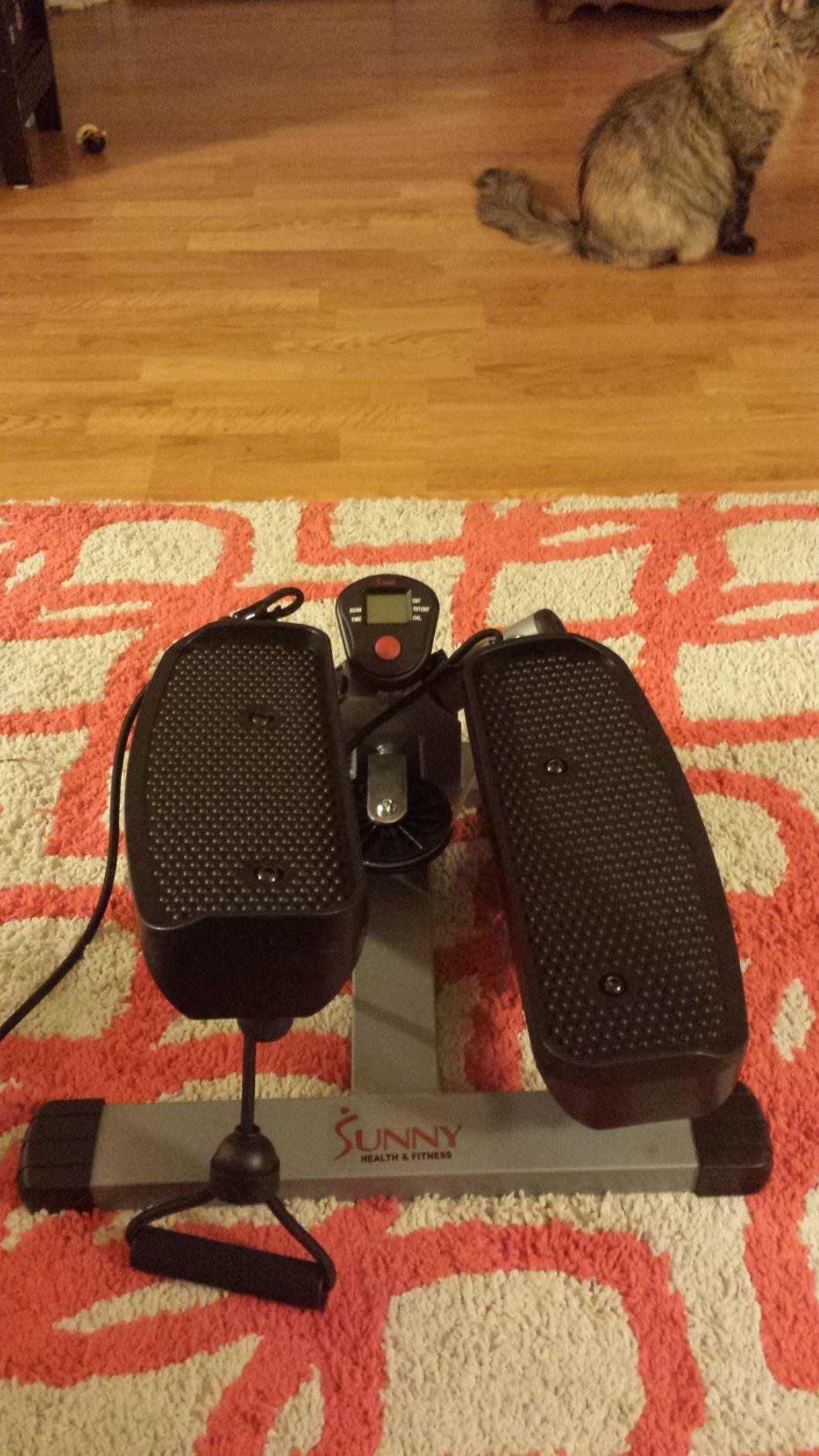 Sunny Health & Fitness Smart Power Stepper with Resistance Bands for Cardio customer photo 1