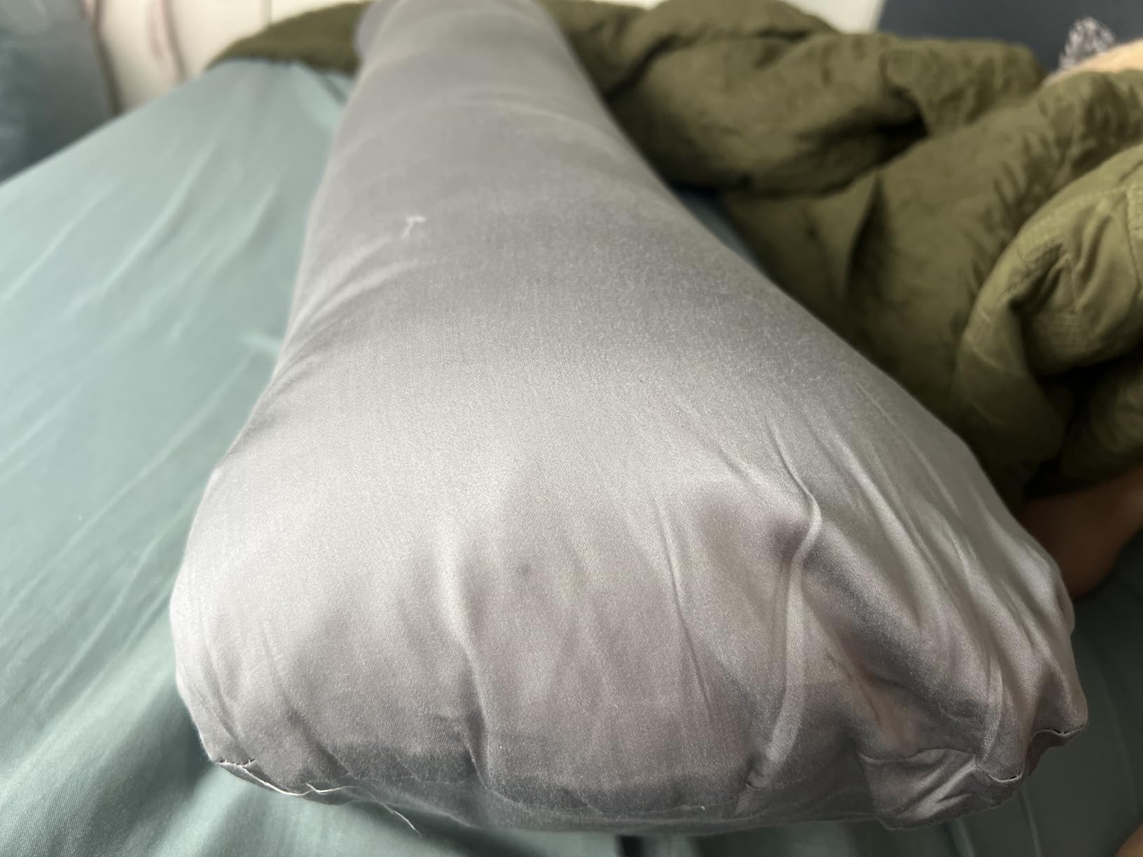 SleepCloud Weighted Body Pillow 6.5lbs, Cooling Tencel Cover, 41