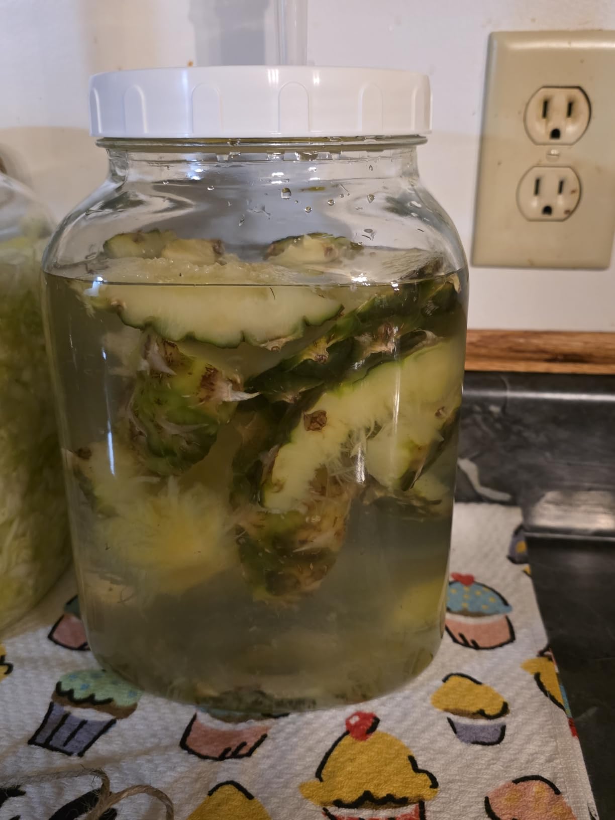 1 Gallon Large Fermentation Jars, 4.3 inch Wide Mouth Glass Jar, 2 Pack | 100% Airtight Lid, BPA-Free, Dishwasher Safe, Pickle Jar with 2 SCREW Lid, 3 Airlock and 2 Scale Mark for Sourdough Starter customer photo 1