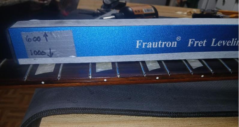 Fret Leveling Beam, Guitar Fret Leveler Sanding File Sander Block | 16 Inch Aluminum Luthier Fretboard Leveling Repair Setup Tool with 12PCS 120/240/400/600/1000 Grit Replacement Sandpaper customer photo 2