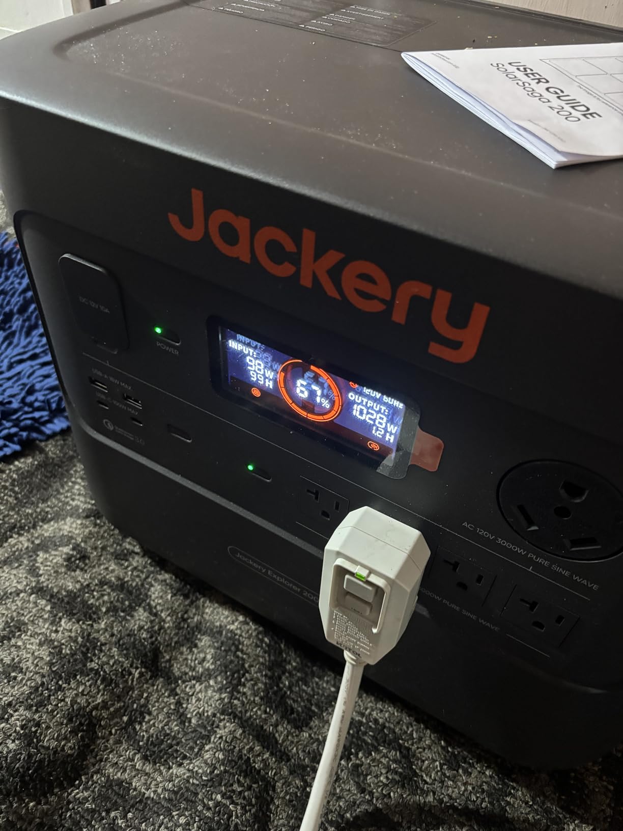 Jackery Explorer 2000 Plus Portable Power Station, 2042Wh, 3000W AC Output | LiFePO4 Battery, Expandable to 24kWh, UPS Home Backup, Solar Generator for Emergency, Camping, RV (Solar Panel Optional) customer photo 1