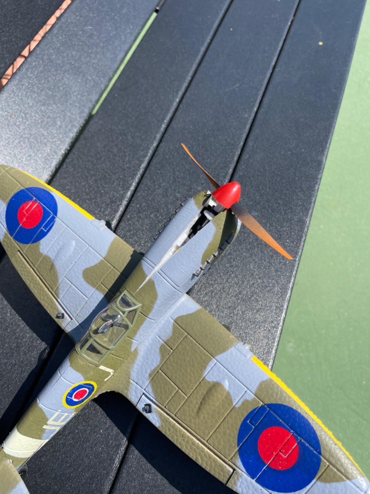 volantexrc RC Plane, 4CH Remote Control Airplane for Beginners & Adults | BF109 Fighter RTF, Aileron, Gyro, Aerobatics & 3 Modes, Easy to Fly, Hobby RC Aircraft, Yellow customer photo 2