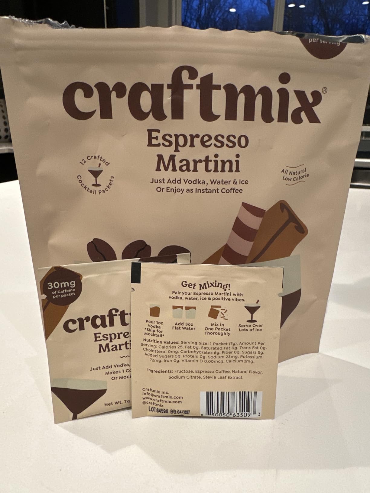 Craftmix Espresso Martini Mix, Cocktail Mixers & Mocktail Mix, 12 Pack customer photo 1