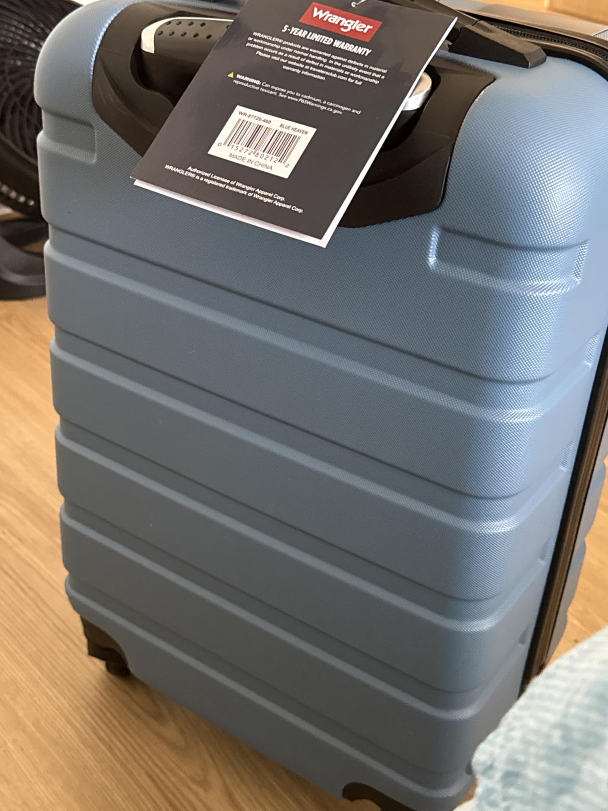 Wrangler Hardside Spinner Luggage, Blue Heaven, Carry-On 20-Inch customer photo 1