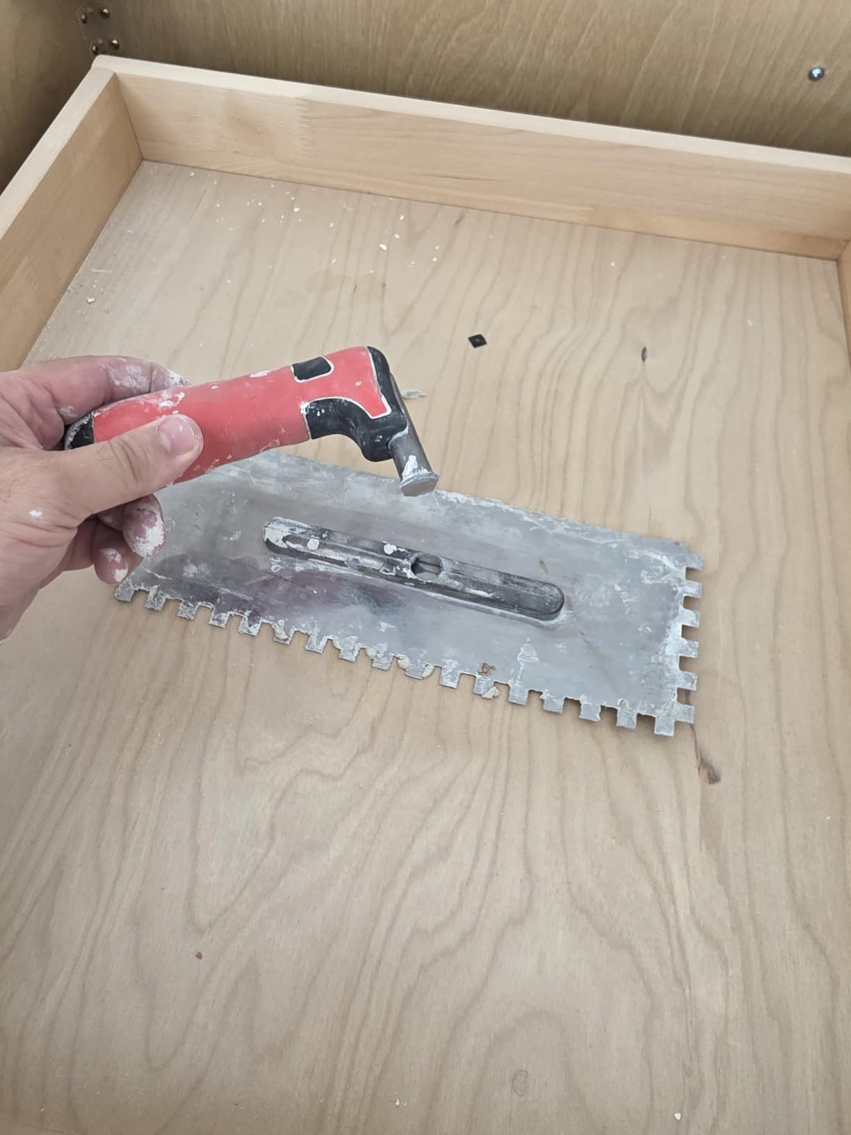 Tile Tools Stainless Steel Square Notch Trowel Set Plus Rubber Grout Float and Grout Sponge for Tiling Installation Grouting customer photo 2