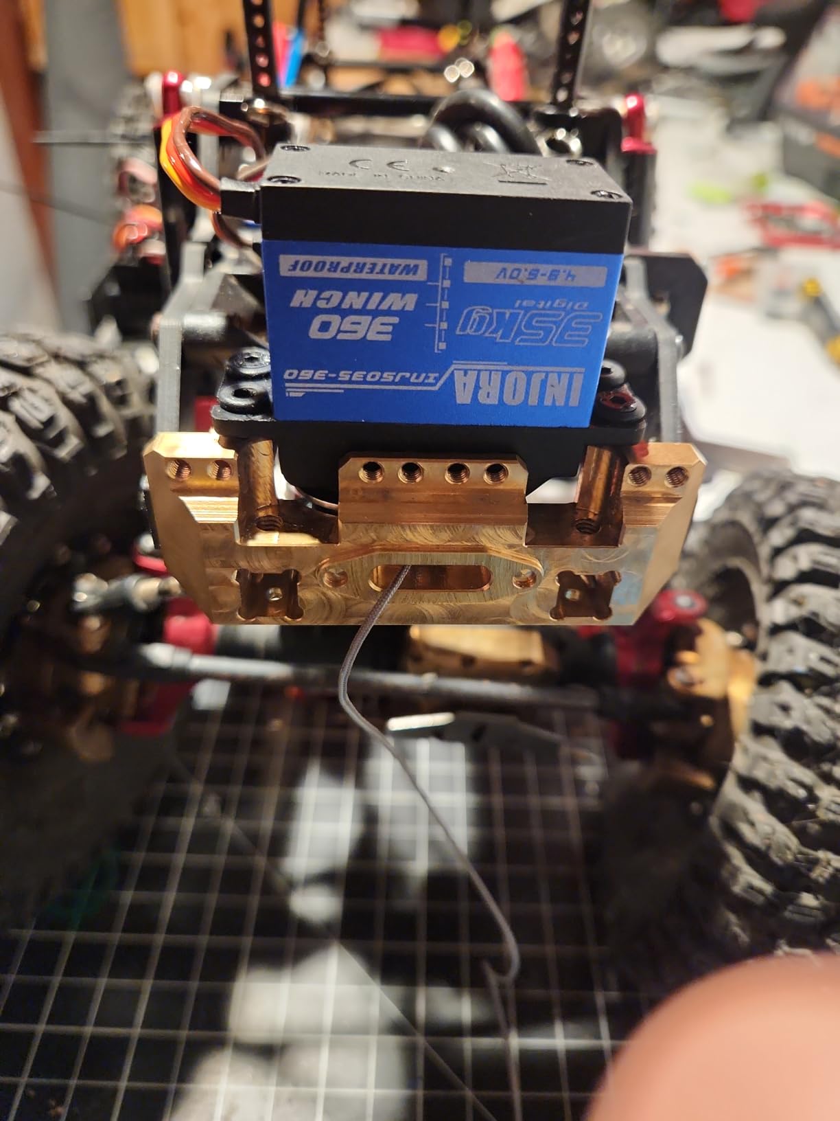 INJORA 35KG Servo with 360° 23T Winch Spool for SCX10 PRO, 19mm*11mm customer photo 1