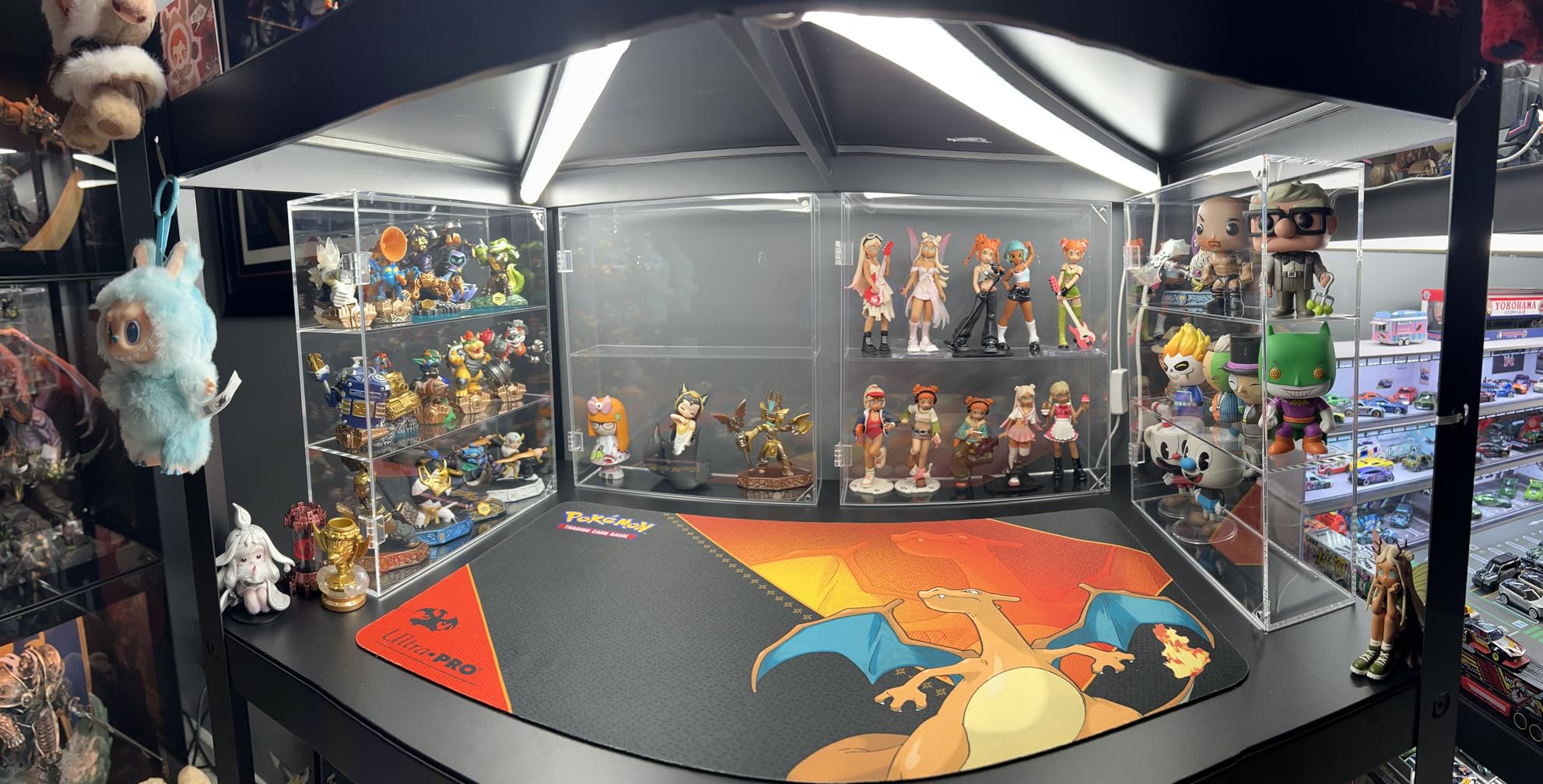 NIUBEE Acrylic Display Case, Clear Display Case for Funko Pop Figures, Wall Mounted or Desktop Dustproof Display Cabinet Box for Collectibles,Rock,Crystals,Mini Toys,Amiibo (2 Tiers) customer photo 2