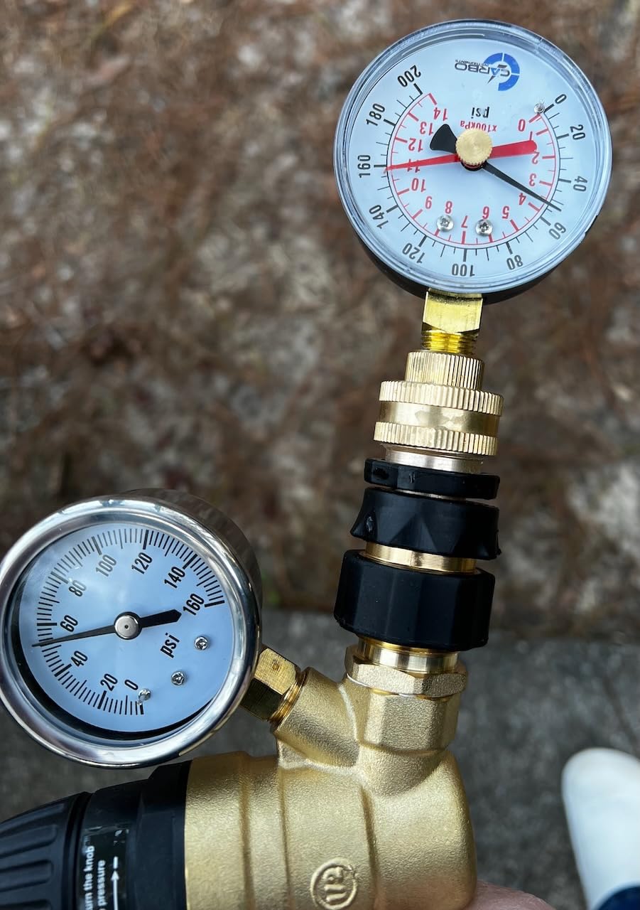 Nilight RV Water Pressure Regulator for RV Camper, Adjustable Handle Water Pressure Regulator Valve with Gauge and Inlet Screen Filter, Brass Lead-free Reducer Valve customer photo 1