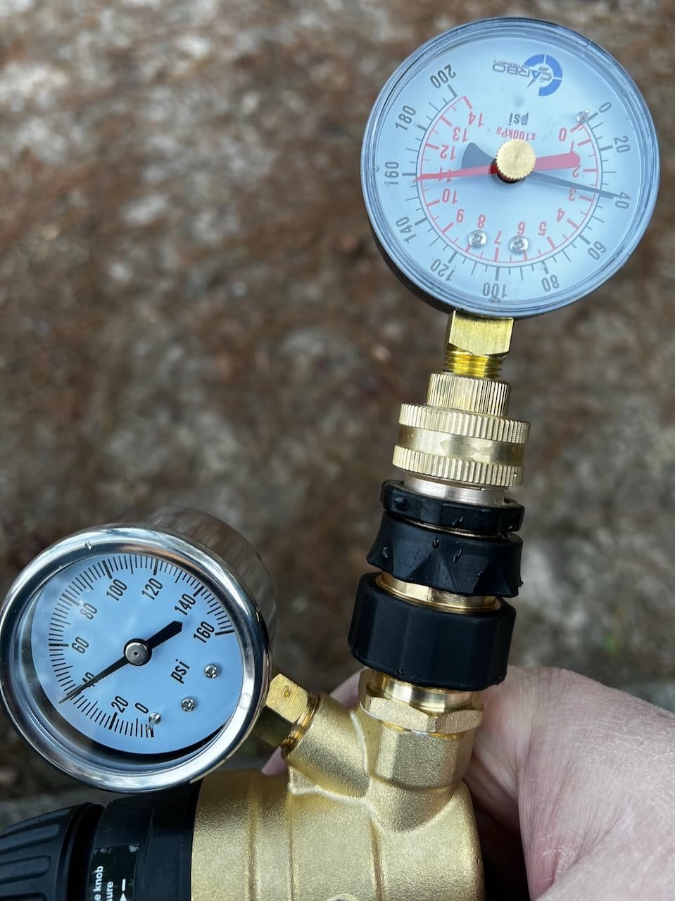 Nilight RV Water Pressure Regulator for RV Camper, Adjustable Handle Water Pressure Regulator Valve with Gauge and Inlet Screen Filter, Brass Lead-free Reducer Valve customer photo 2