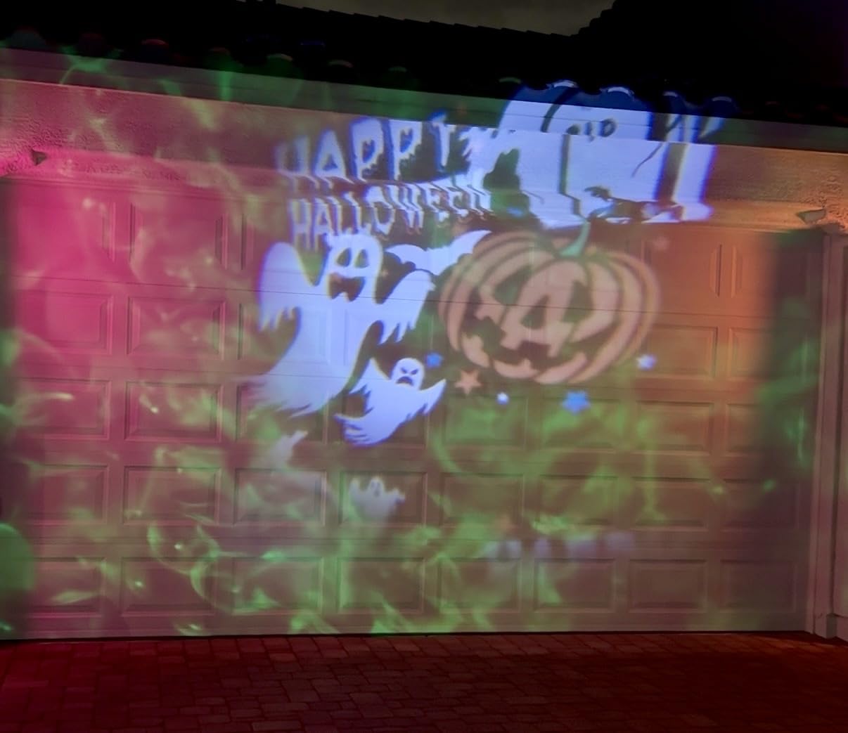 Brighter Halloween Decorations Projector Lights, 2025 Upgraded Holiday Projectors, Christmas Projector with 19 HD Replaceable Slides (Ocean Wave & Patterns), Waterproof Halloween Projector Light Show customer photo 1