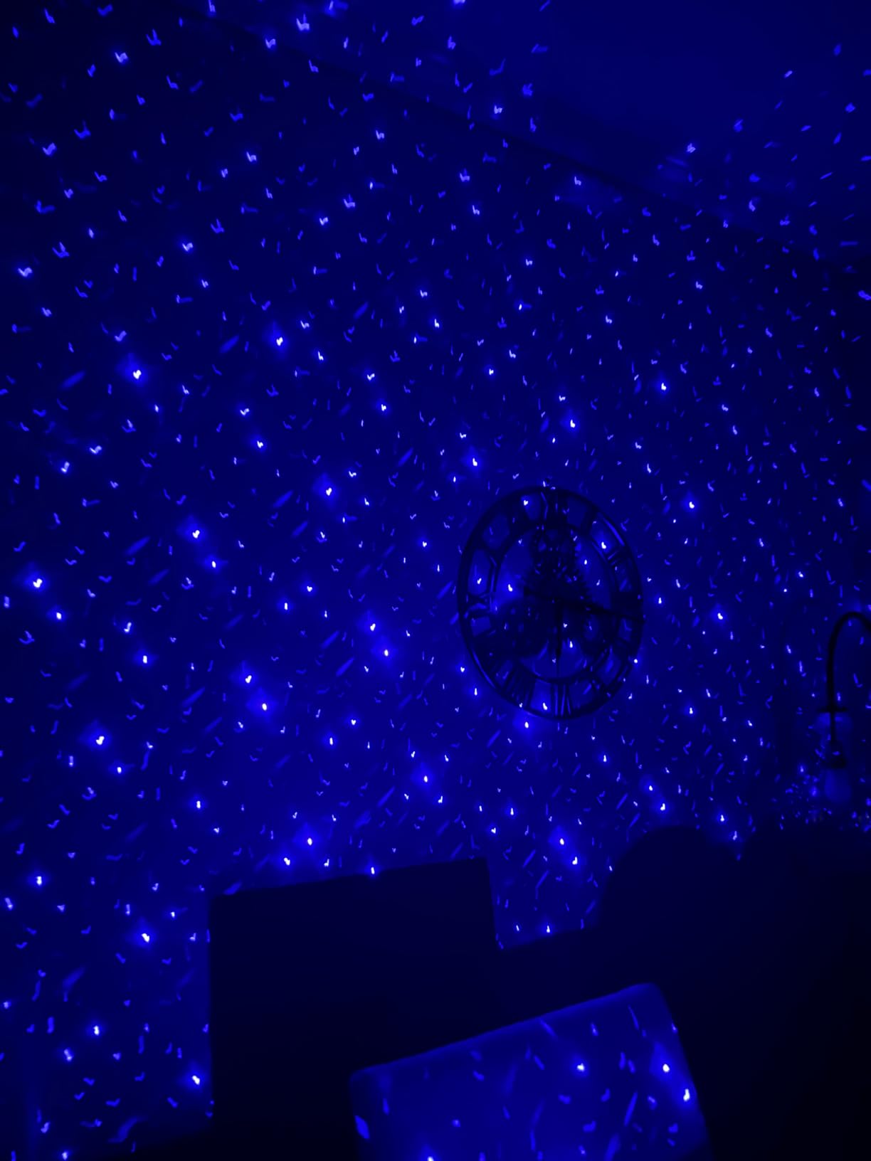 FLITI Laser Christmas Projector Lights Outdoor, Waterproof Christmas Decorations Moving Stars Light Show, Remote Control Timer, Holiday Projector Decorations for House, Yard & Garden customer photo 1