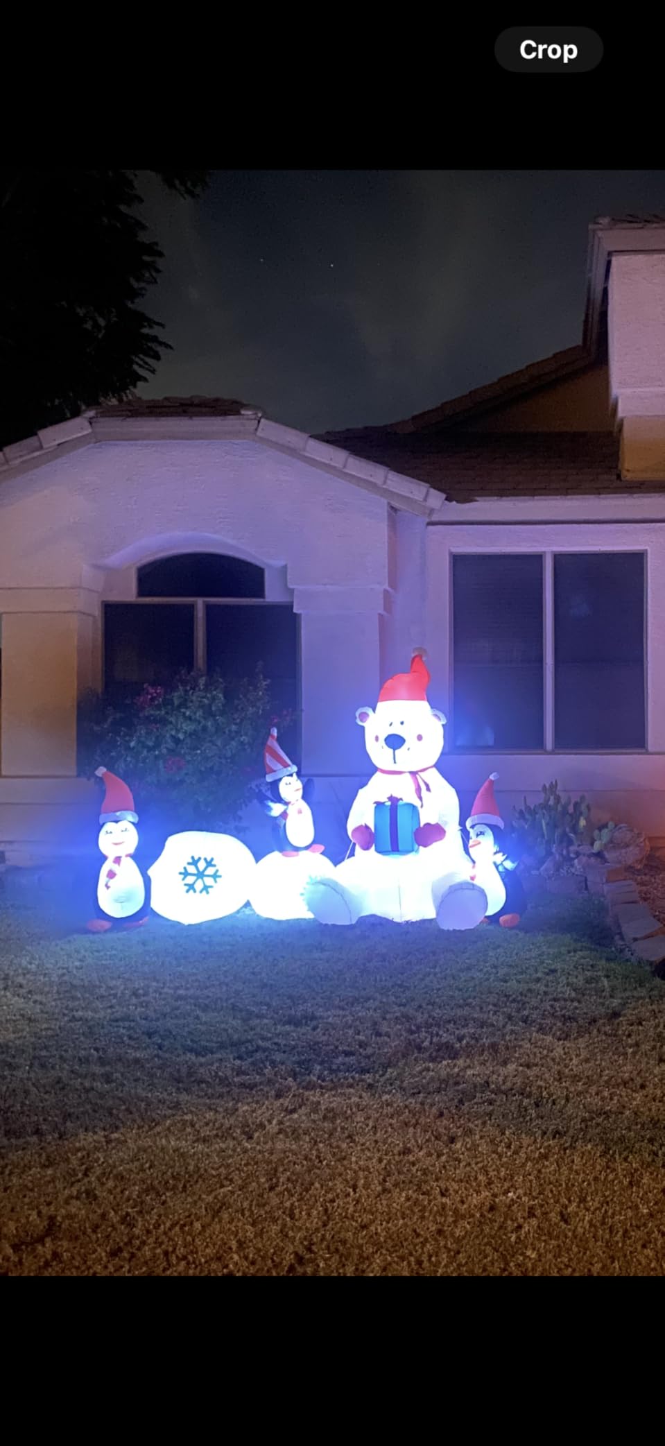 12ft Christmas Inflatable Outdoor Decoration Inflatable Yard Decoration Inflatable Snowman Decoration Built-in LED Lights for Christmas Holiday Party, Garden Winter Decoration customer photo 1