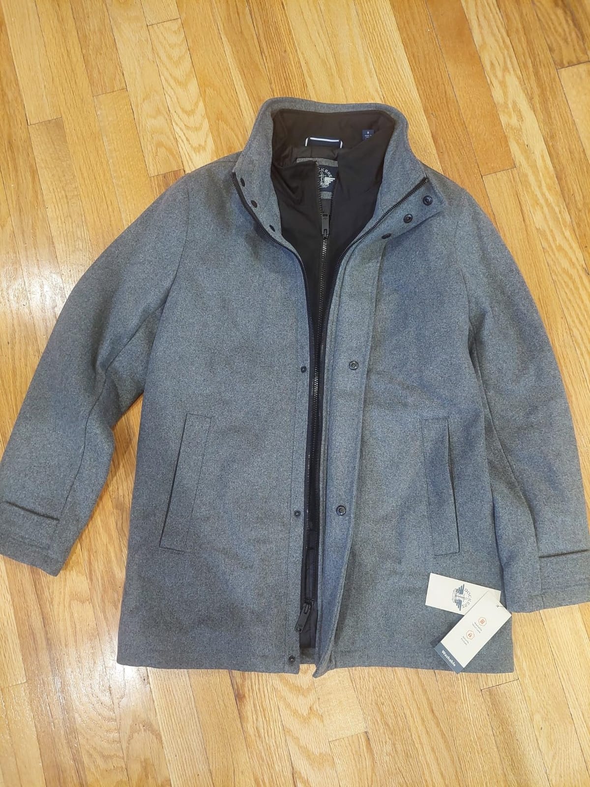 Dockers Men's Wool Melton Full-Length Duffle Coat customer photo 2