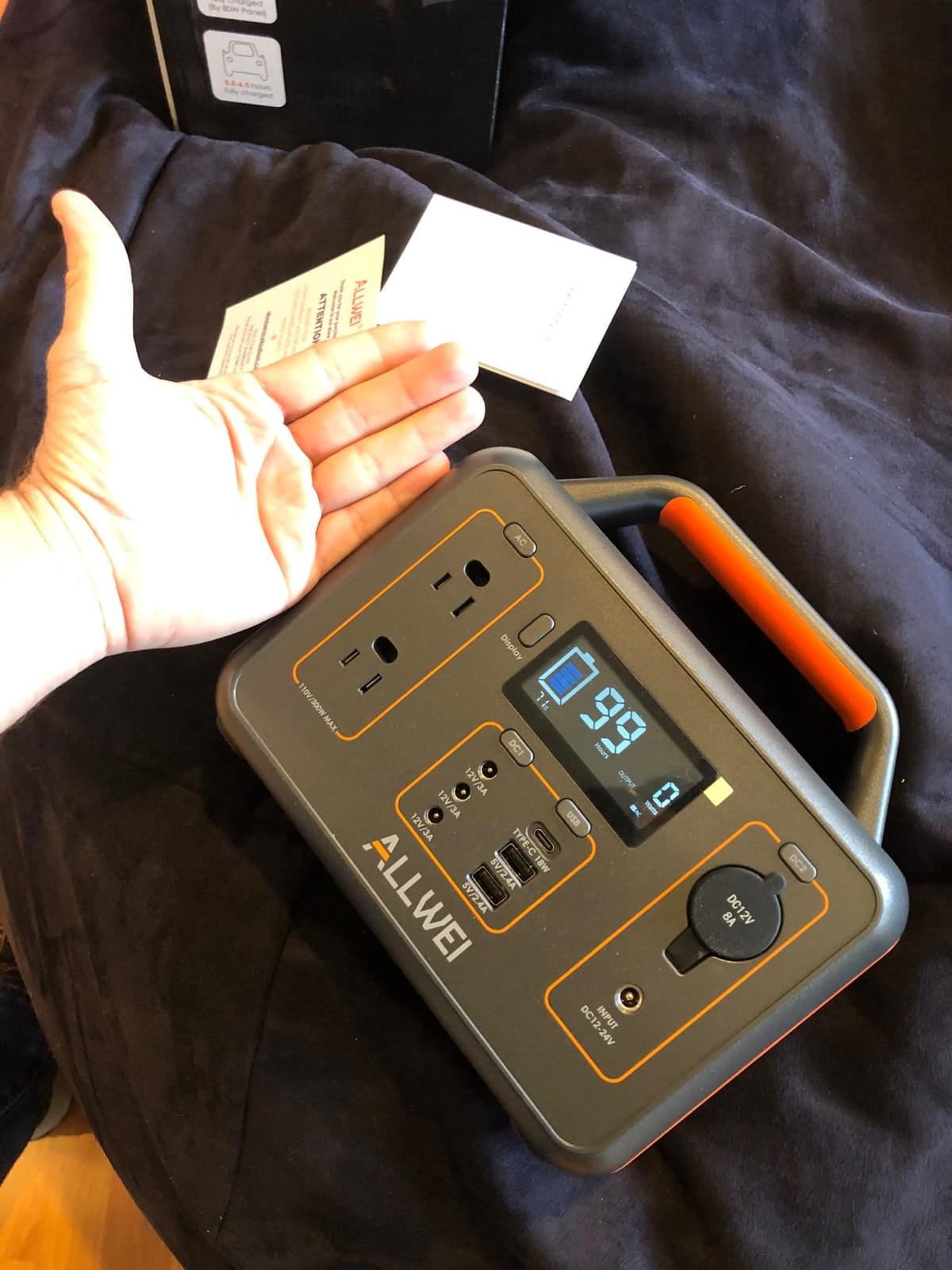 ALLWEI Portable Power Station 500W, 512Wh LiFePO4 Battery UPS Backup Power, Q/N/S 3 Charge Modes, PD 100W USB-C Fast Charge, 1000W Surge, for Outdoor Camping, RV Road Trip, CPAP, Home Blackout, Emergency customer photo 1