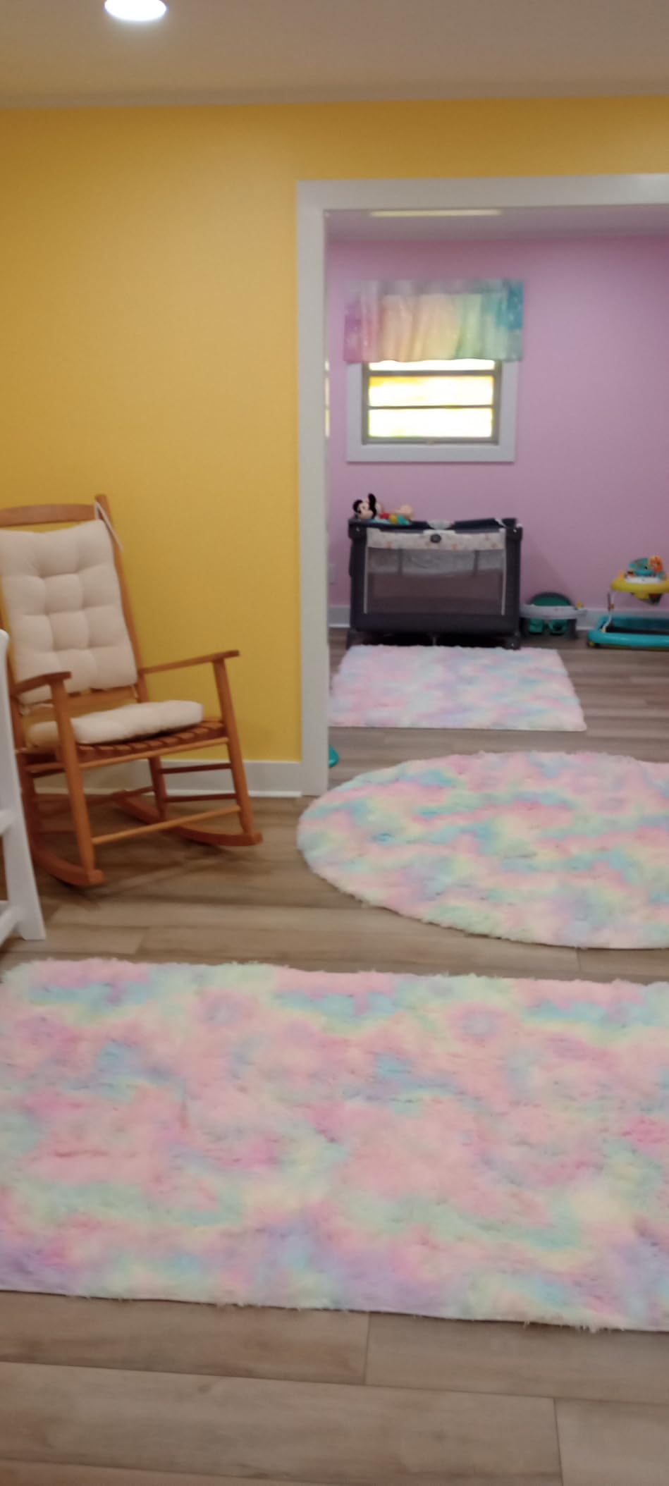 PAGISOFE Grey Fluffy Rugs for Bedroom 4x6 Area Rug Shag Rug for Kids Room Furry Carpet Modern Living Room Rug Soft Shaggy Boys Rug Fuzzy Throw Rugs for Home Decor Aesthetic, Dorm Nursery Gray customer photo 2