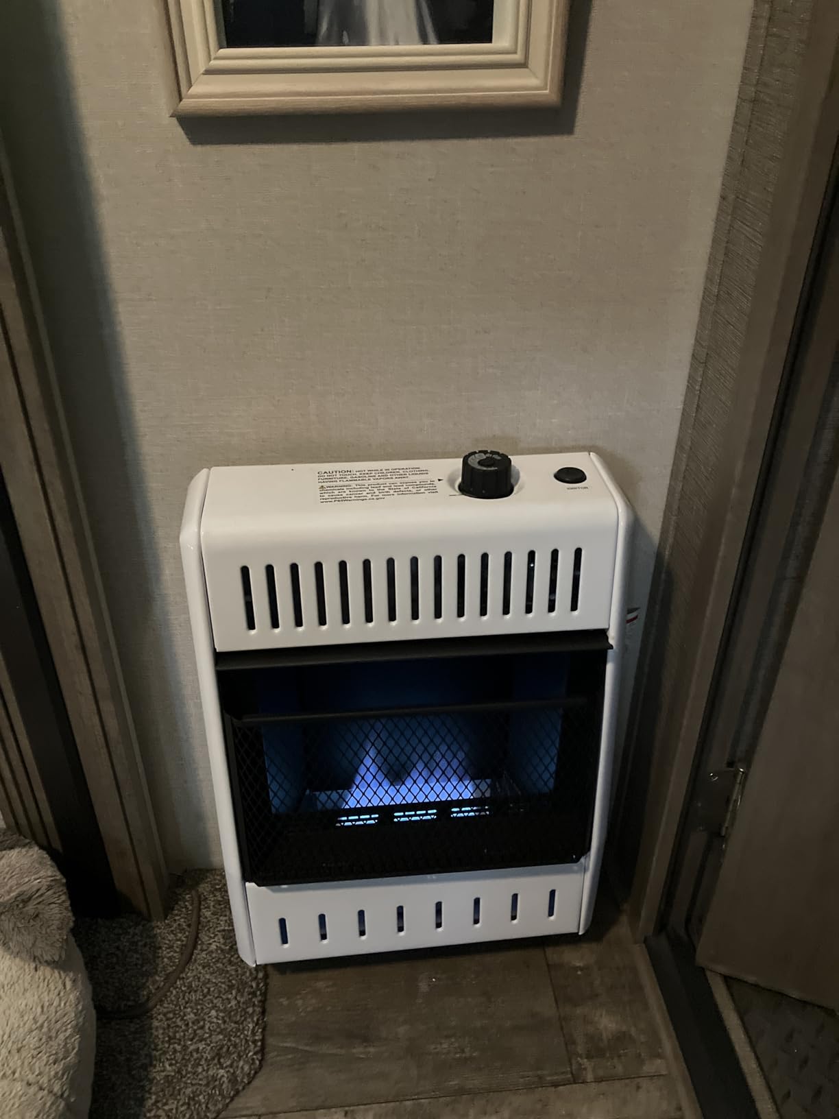 ProCom Heating Liquid Propane Ventless Blue Flame Heater With Base Feet - 10,000 BTU, T-Stat Control - Model# ML100TBA-B customer photo 1