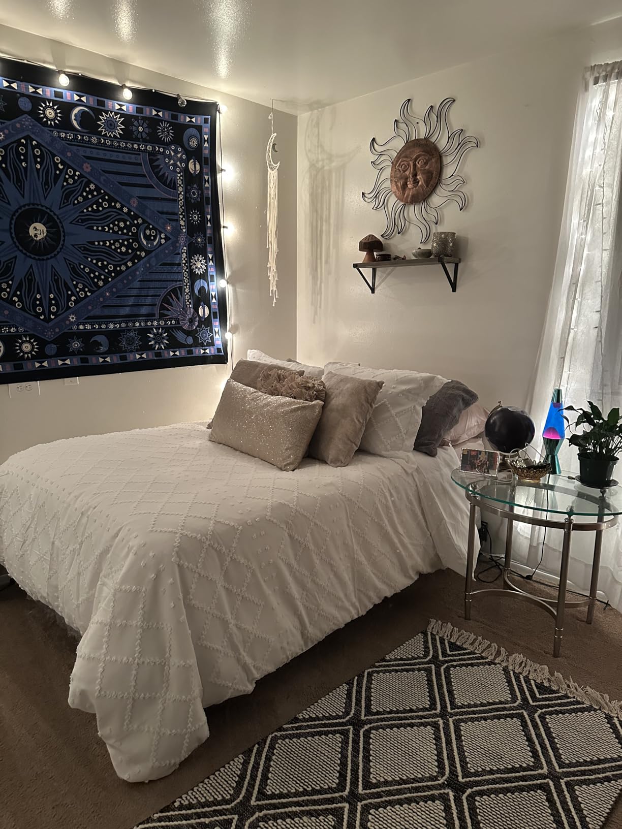 ELNIDO QUEEN Feather Comforter Queen Size, Filled with Feather and Downfiber, All Season White Luxury Hotel Fluffy Bed Comforter, Ultra Soft 100% Cotton Duvet Insert, 90x90 Inch customer photo 1