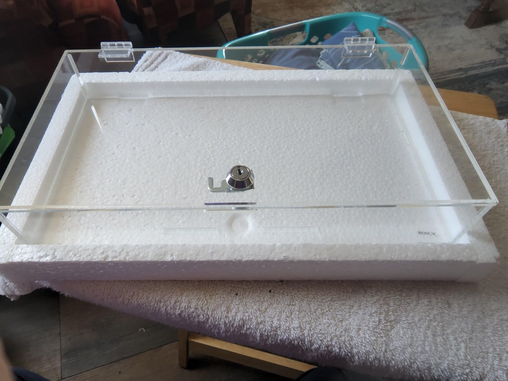 MOOCA Lockable Premium Acrylic Display Cases for Collectibles with a Luxurious Removable Pad, Ideal for Showcasing Collectibles, Watches, Jewelry, Eyewear, and Knives customer photo 2