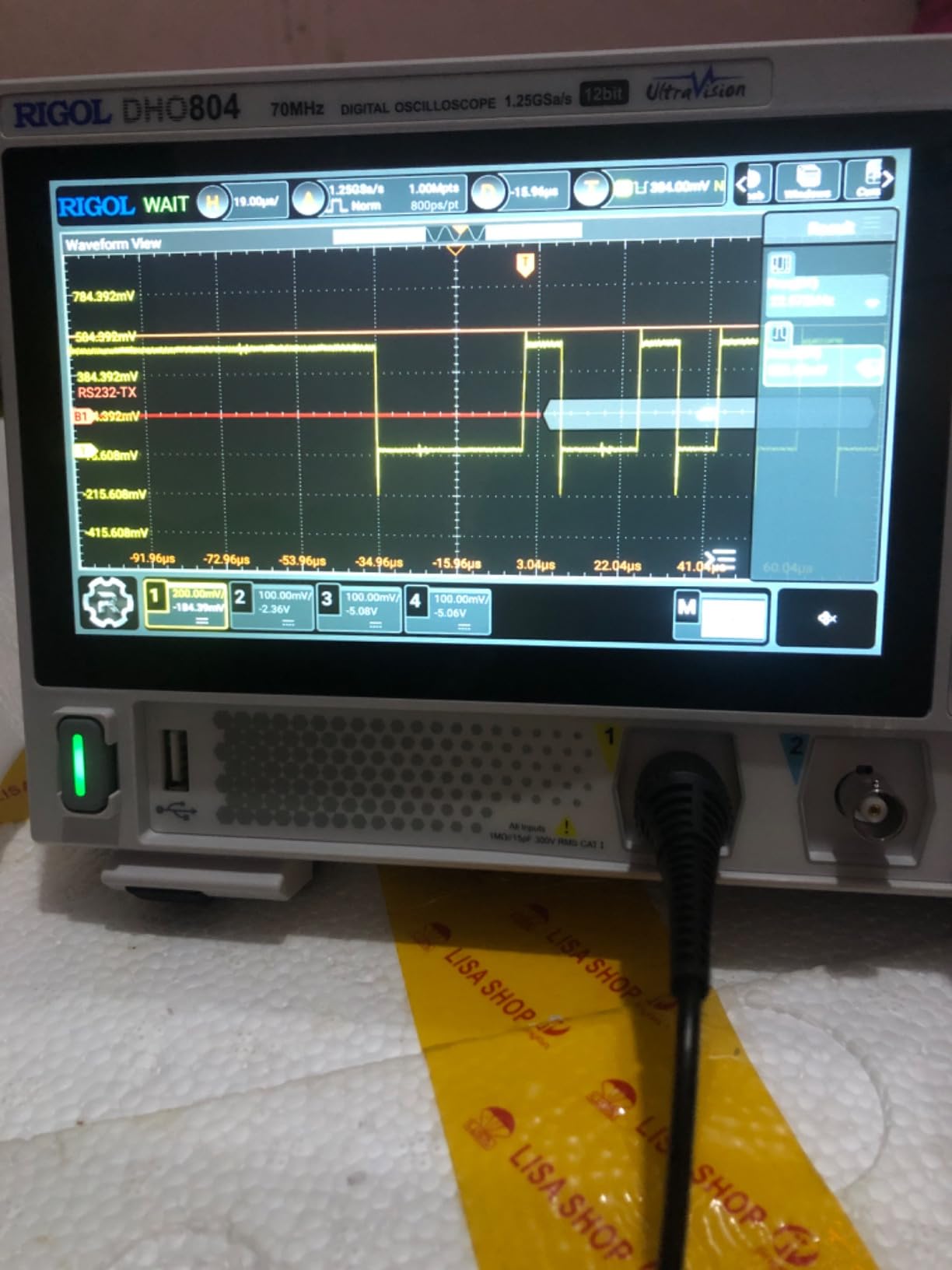RIGOL DHO804 Portable Digital Oscilloscope, 70MHz, 4CH, 12-Bit Resolution customer photo 1