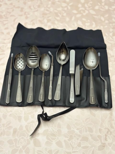 Plating Tools Culinary Set, 11 Piece Professional Chef Plating Tools Pro Kit, Kitchen Plating Utensils, Modernist Cuisine Food Art, Stainless Steel, Black customer photo 1