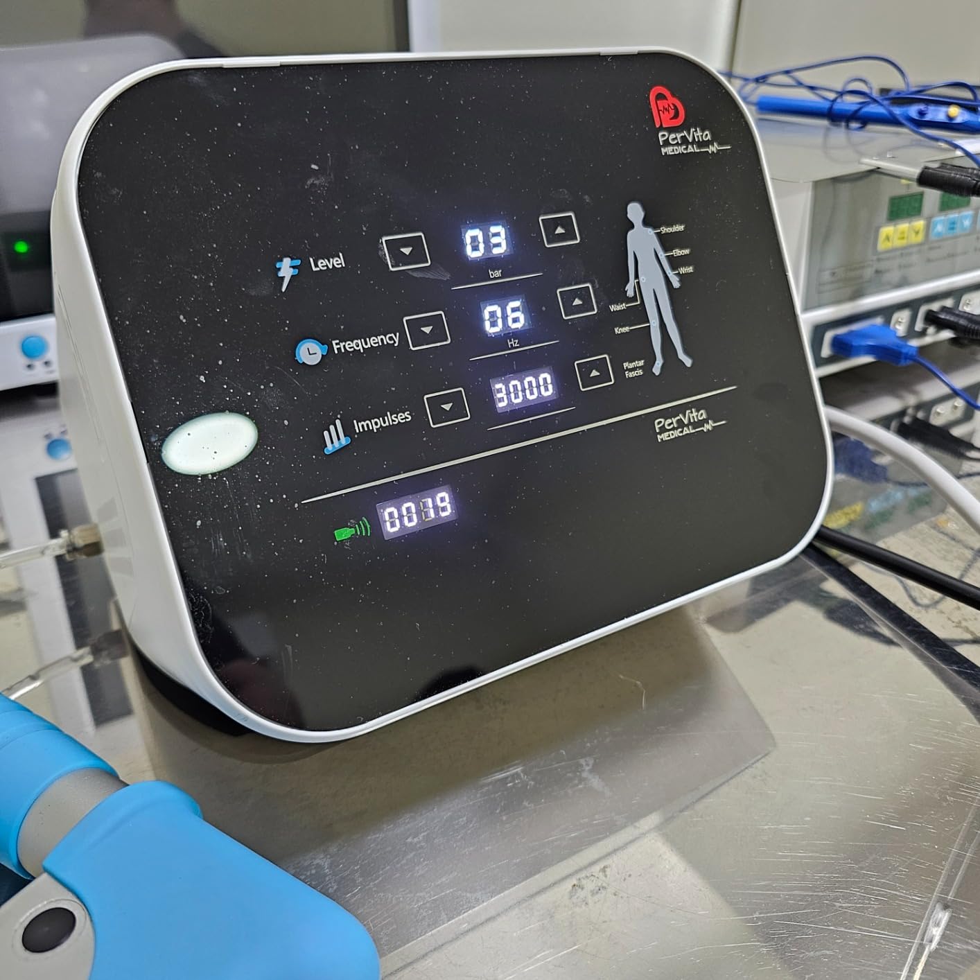 Shockwave Therapy Machine PSP10, Compact and Portable 9.5 lb, Pain Relief | ESWT Machine for Home, Office and Travel, Pain Relief for Shoulders, Elbows, Wrists, Lower Back, Thighs, Knees and Feet customer photo 1