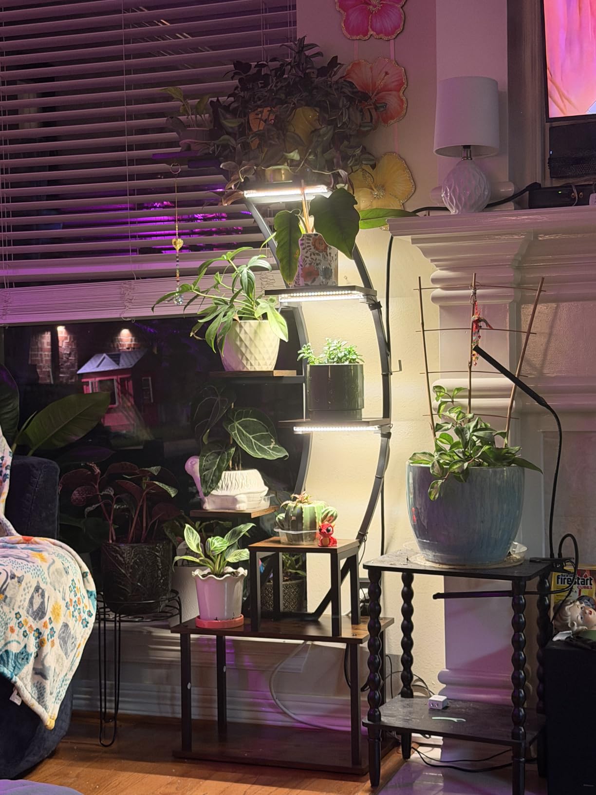 2 Pack Plant Stand Indoor with Grow Lights, 9 Tier Large Tall Plant Shelf | 64