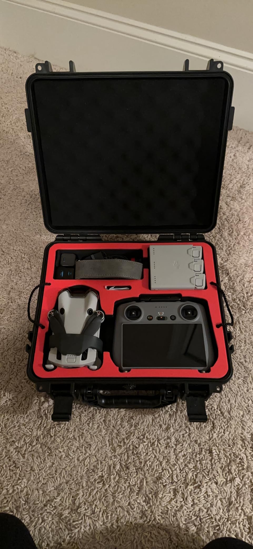 FPVtosky Dual Layer Hard Case for DJI Mini 4 Pro Fly More Combo, Waterproof Carrying Case for Mavic Mini 3/3 Pro Drone, Fits DJI RC2/ RC & RC-N2/ N1 Accessories customer photo 2