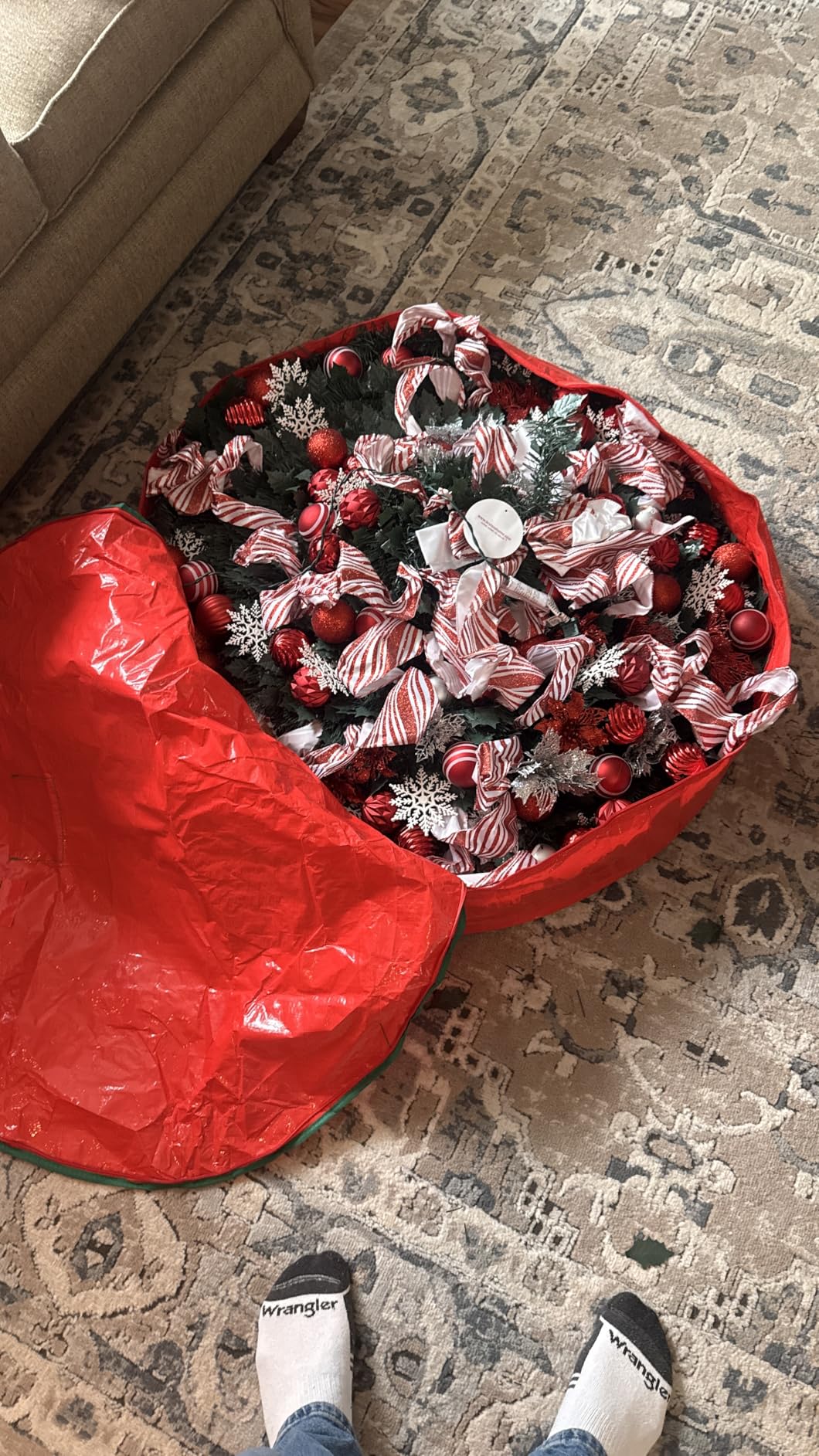 BrylaneHome Fully Decorated Pre-Lit 6Ft Pop-Up Christmas Tree - Multi Color Lights customer photo 2