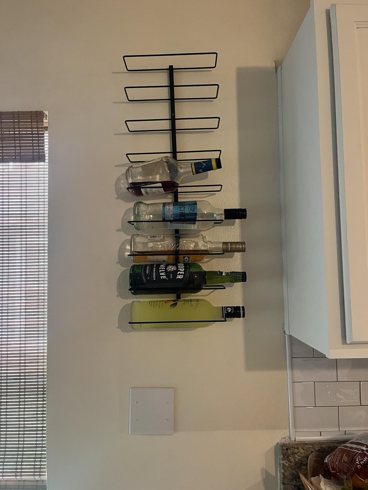 Sorbus Wall Mount Wine Rack 2-Pack - Holds 9 Bottles Each, Black Metal Wine Bottle Holders for Wall customer photo 2