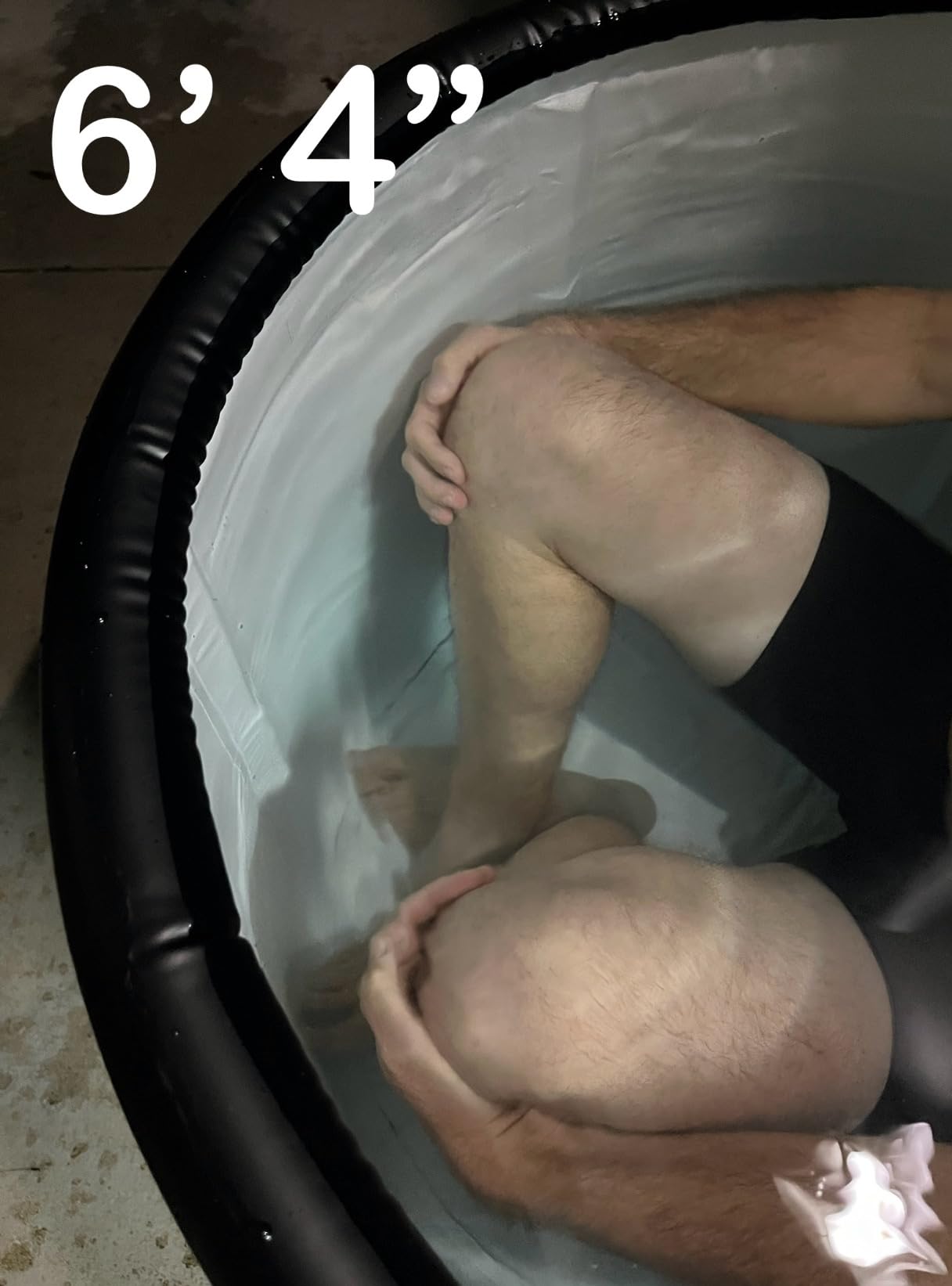 BINYUAN XL Ice Bath Tub for Athletes With Cover 99 Gal Cold Plunge Tub | Tub for Recovery, Multiple Layered Portable, for Gardens, Gyms and Other Cold Water Therapy Training customer photo 1