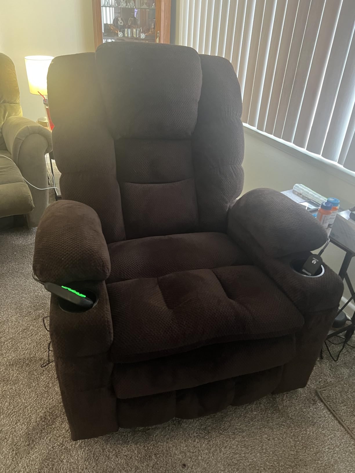 MCombo 3 Motor Large Power Lift Recliner for Elderly, Massage & Heat, 7634 | Lay Flat, Infinite Position, Power Headrest, Tall Elderly, 4.7