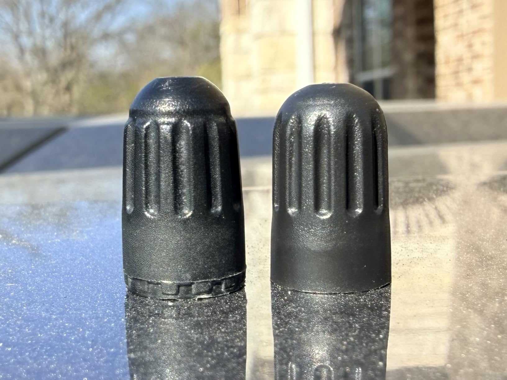 10PCS TPMS Tire Valve Long Stem Caps, Black Plastic Wheel Tire Valve Stem for TR20008 TPMS, Universal Long Stem Caps for Cars, SUV, Trucks, Bikes, Motorcycles, Bicycles customer photo 2