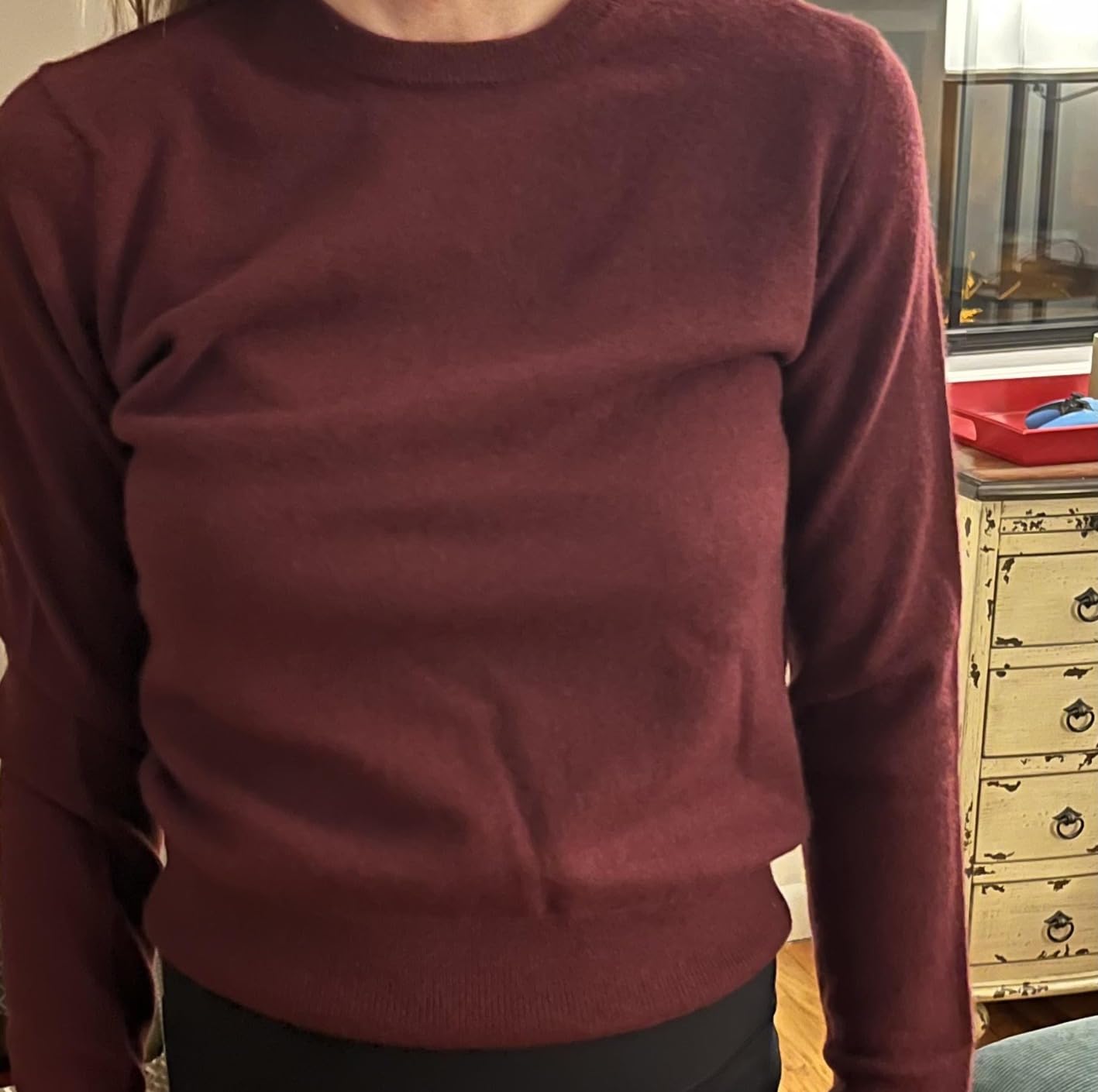 NAADAM Women's The Original Cashmere Crewneck Sweater customer photo 2
