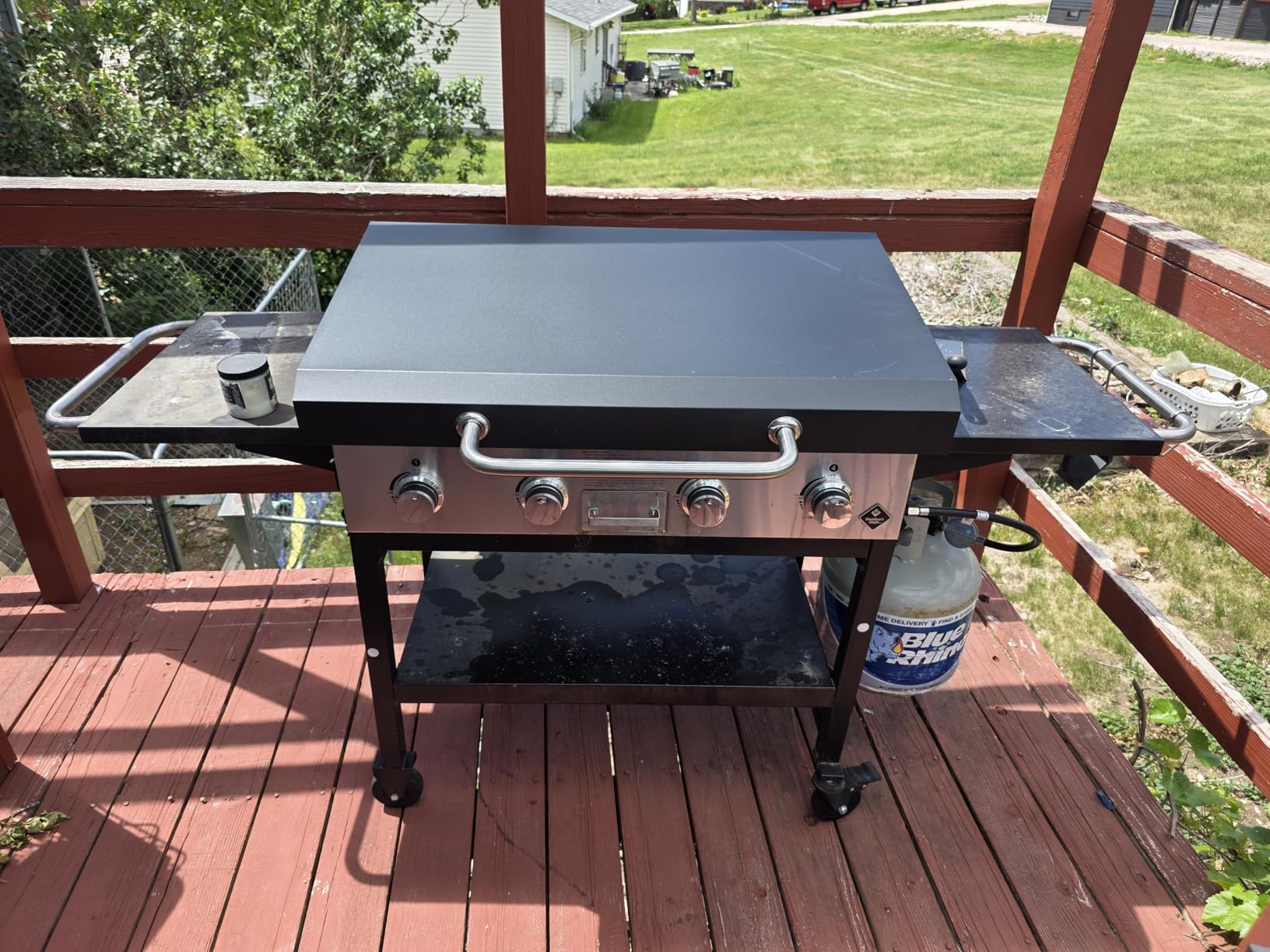 Griddle Lid Back-hinged Design for 36