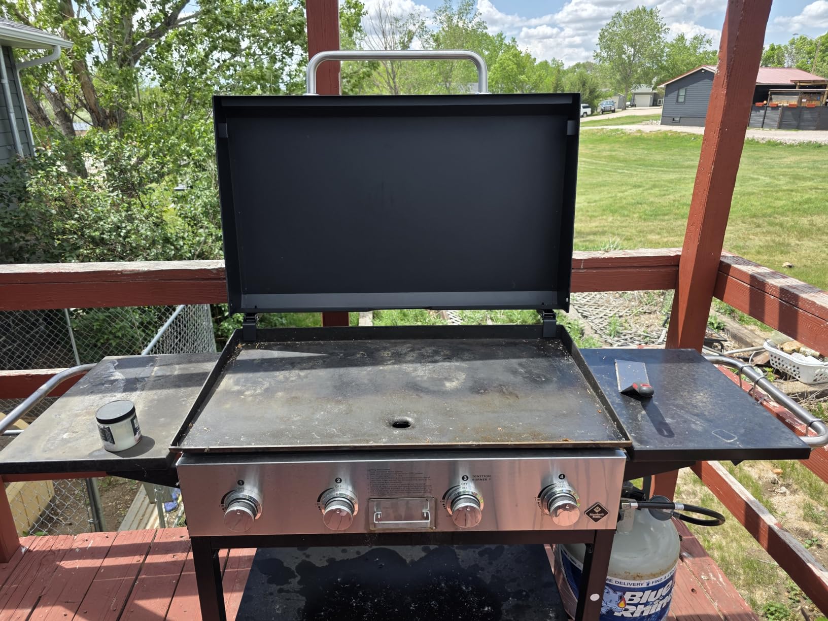 Griddle Lid Back-hinged Design for 36