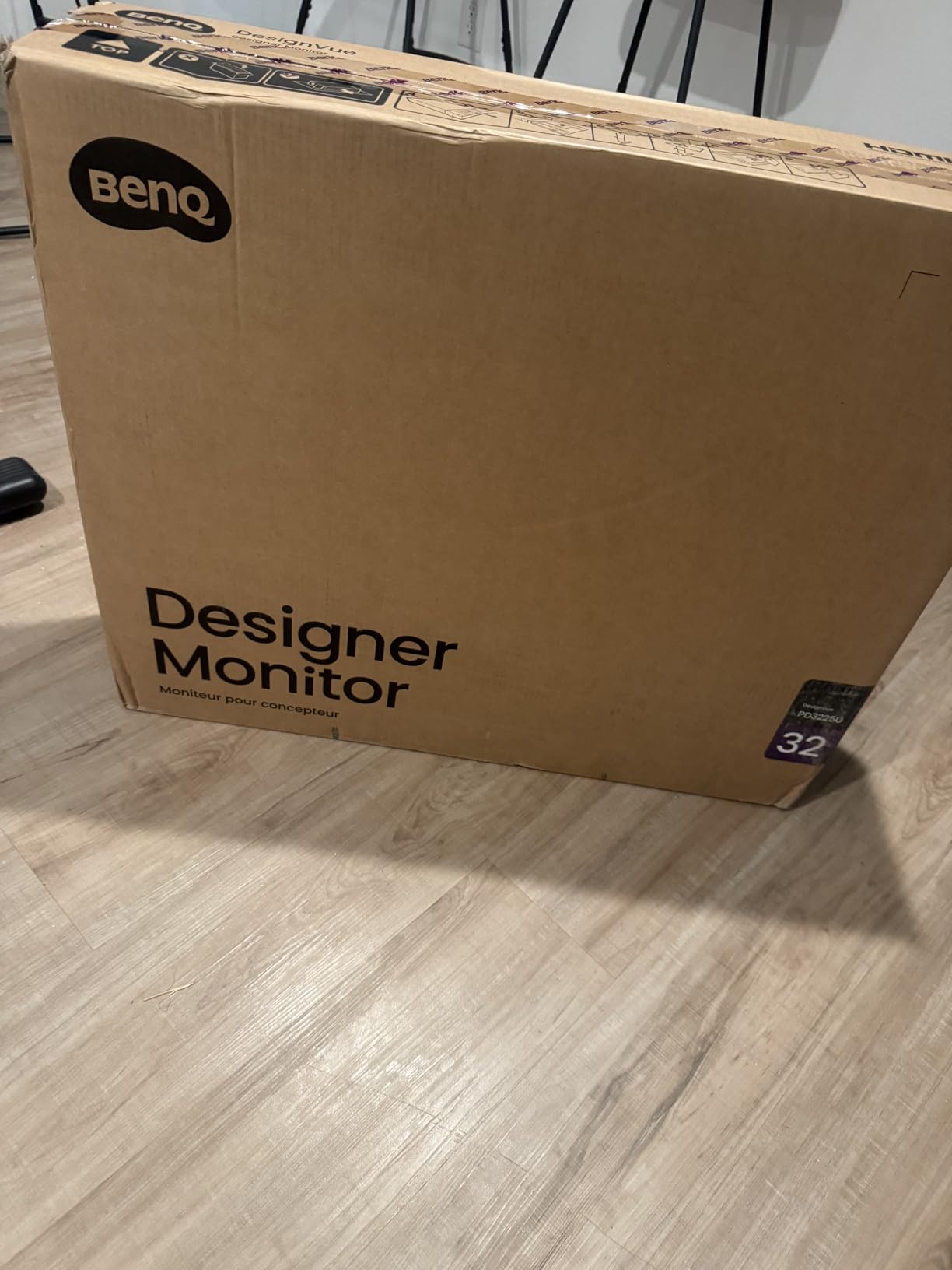 BenQ PD3225U 32 Inch 4K IPS Black UHD Thunderbolt Monitor for MacBook, AQCOLOR, 98% P3, 100% sRGB & Rec.709, DeltaE ≤2, Uniformity, Factory Calibration, USB-C 85W, USB Hub, Daisy Chain, KVM Switch customer photo 2
