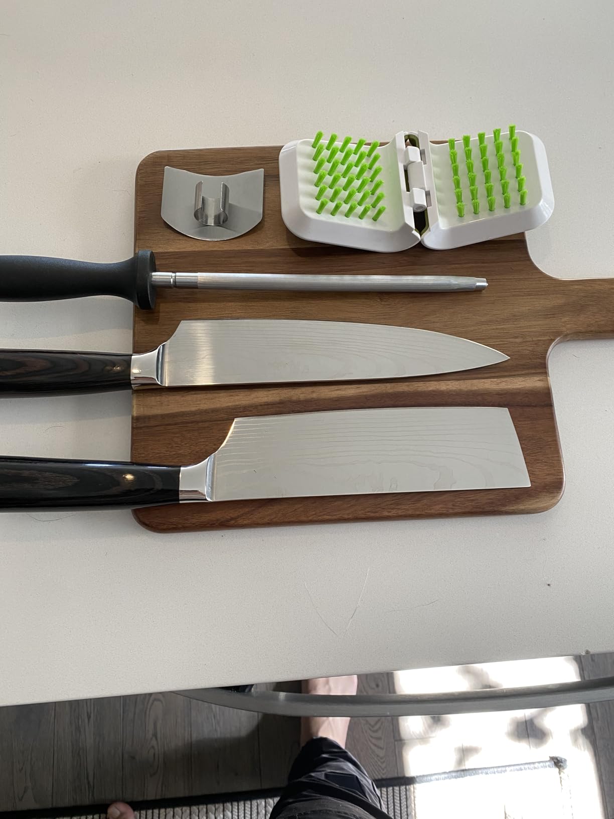 Japanese Kitchen Knife Set with Bag, 20-Piece Professional Chef Knife Set, High Carbon Stainless Steel Knives, Travel Case and Cutting Board, Complete Cooking Set customer photo 1