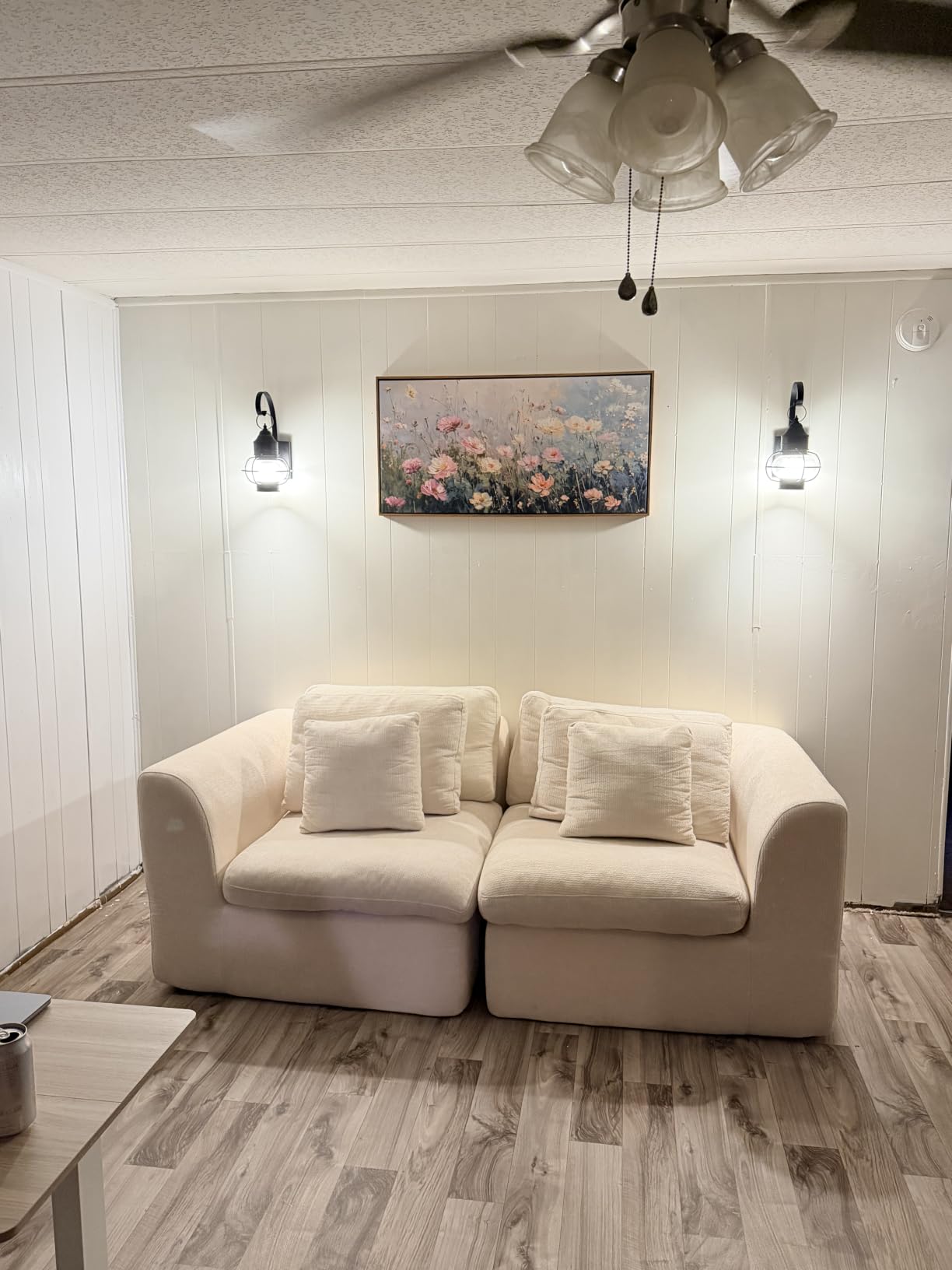 InSimSea Extra Large Framed Vintage Wall Art, Flower Meadow Prints, 20x40 Inch | Living Room Country Farmhouse Decor, Canvas Landscape Paintings, Retro Long Pictures for Bedroom Above of Bed customer photo 1