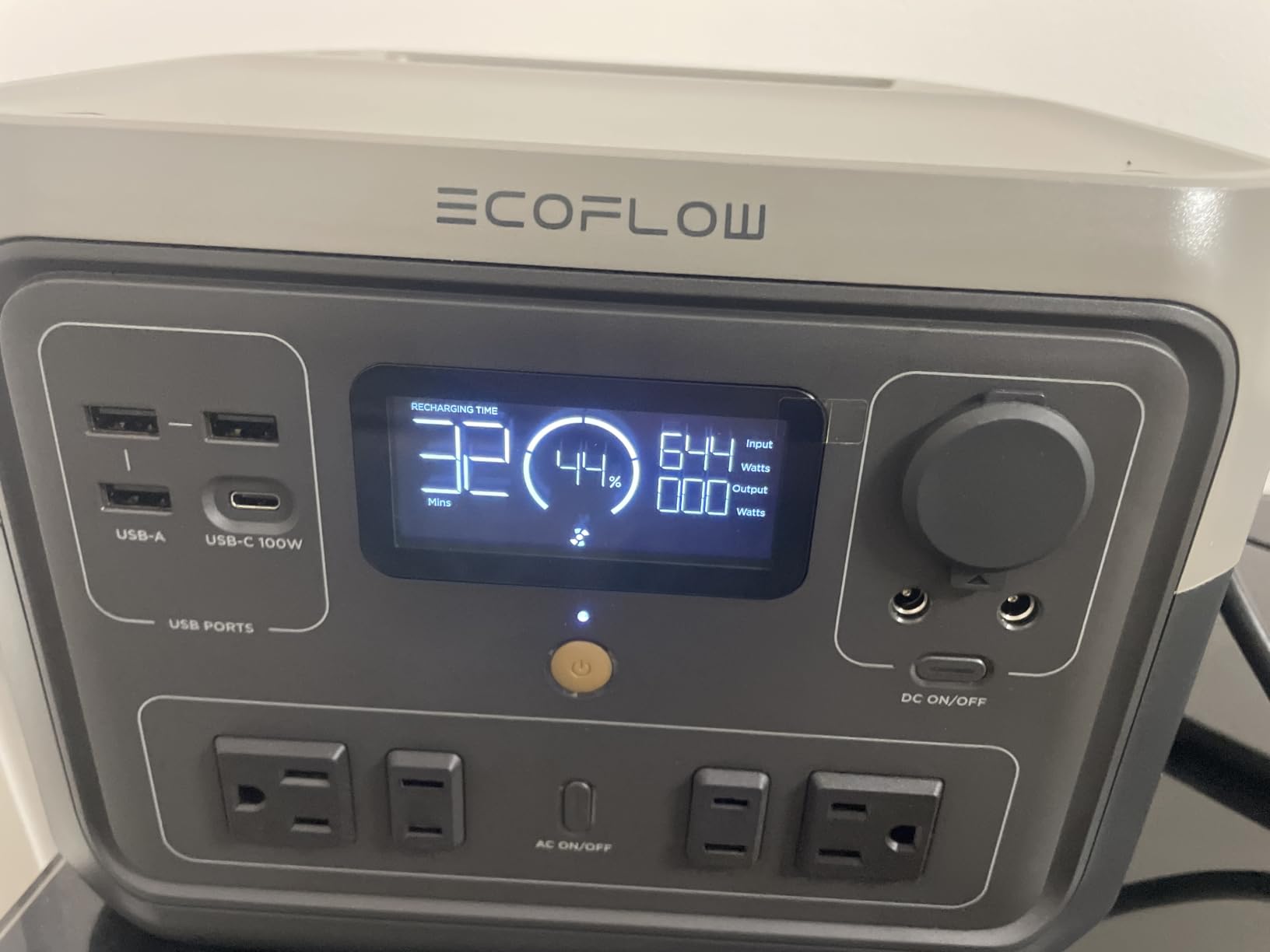EF ECOFLOW Portable Power Station River 2 Max 500, 499Wh 500W | 1 Hr Fast Charging, LiFePO4 Battery, Up to 1000W Output Solar Generator (Solar Panel Optional) for Outdoor Camping/RVs customer photo 1