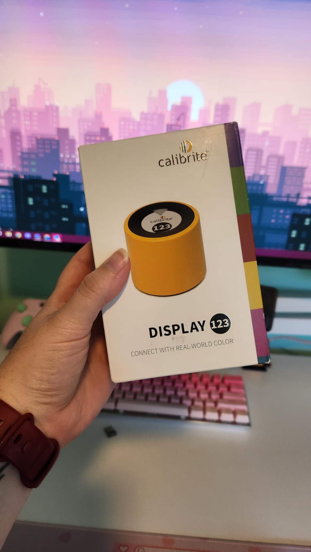 Calibrite Display 123 Monitor Calibration Colorimeter for Photo Editing and Color Accurate Viewing, Easy 1 2 3 Software Workflow, USB C Connection, Before and After Check, Supports 2 Displays customer photo 2