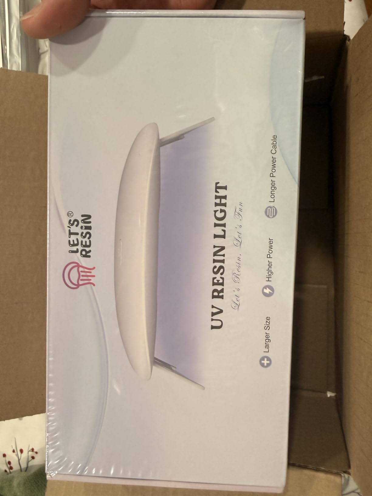 LET'S RESIN UV Resin Light, Portable Curing Lamp | Portable UV resin lamp provides a practical curing area for jewelry making, resin molds and DIY craft projects customer photo 2