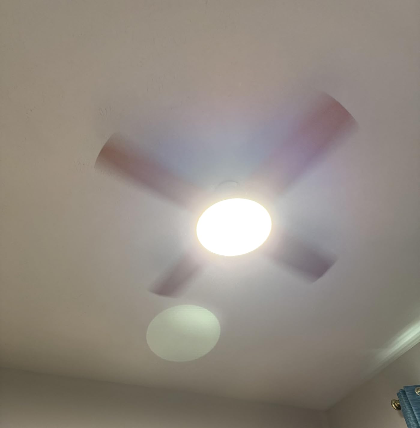 DREO Ceiling Fan, 44 Inch Low Profile Ceiling Fan with Light and Remote, 5CCT LED, 6-Level Dimmable, 6-Speed, Reversible Motor, 22 dB, Timer, Easy-Install, Black Flush Mount for Bedroom customer photo 2