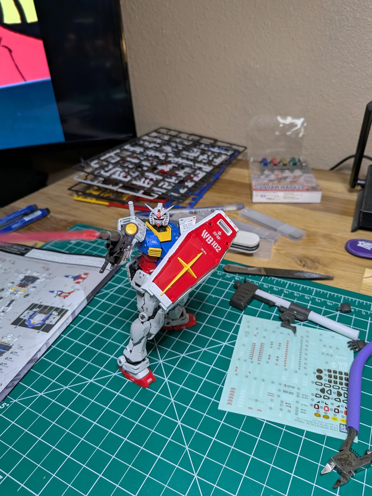 Bandai Hobby - Mobile Suit Gundam - RX-78-2 Gundam ver. 2.0 RG 1/144 Model Kit customer photo 2