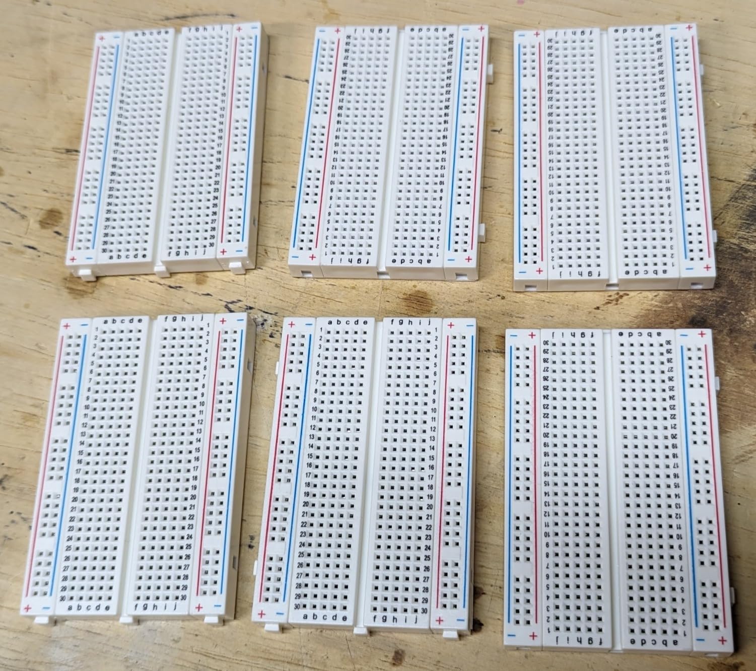 ELEGOO 400 Point Solderless Breadboard Kit, Small Prototyping Boards 6PCS | Small PCB Prototype Board, 2.54 mm Spacing, 4 Rail Sections, Side Clips & Adhesive Backs for Electronics Circuits customer photo 2