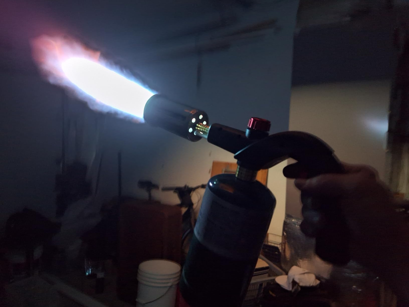 ThermoMaven Powerful Propane Torch, Kitchen Cooking Culinary Torch Lighter, Adjustable Blow Torch for Sous Vide Searing Steak, BBQ, Grill, Campfire Charcoal Starter, Gas Welding Kit(Tank Not Included) customer photo 1