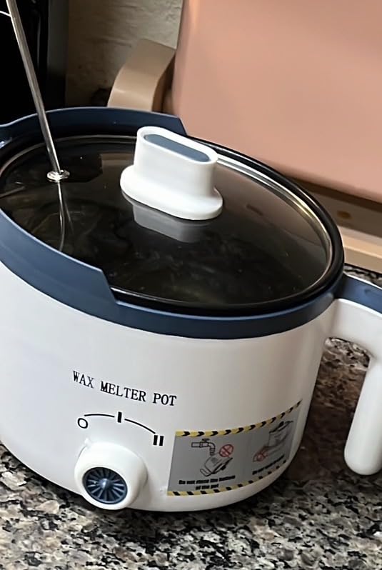 Ksedcon Wax Melter for Candle Making with Pouring Spout, Electric Wax Melting Pot Kit Included Wicks, Wick Stickers, Centering Device, Stirring Spoon customer photo 1