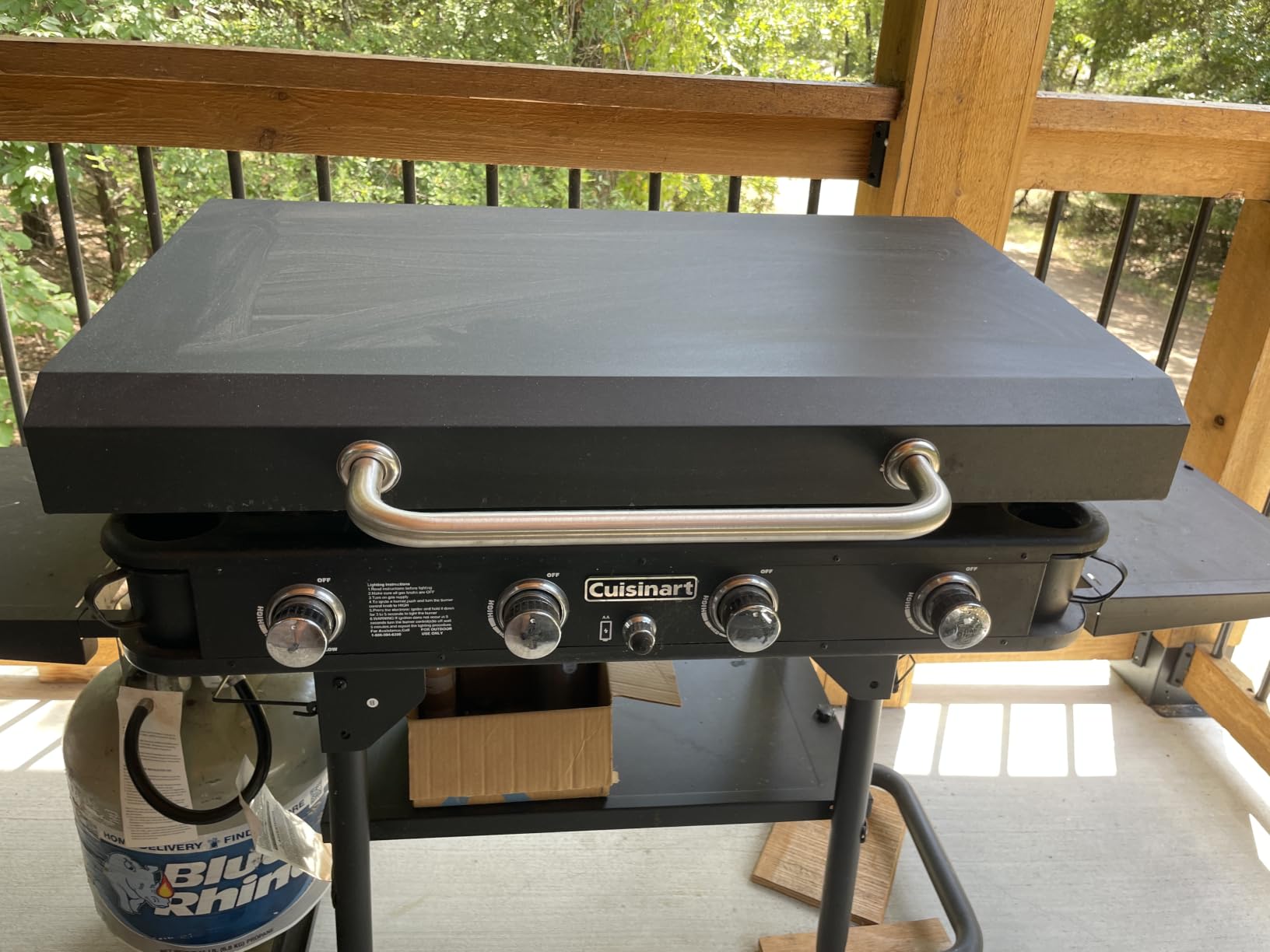 36 Inch Blackstone Griddle Grill Cover with Hinged Hood, 2026 Upgraded Outdoor Hard Grill Cover Compatible with Blackstone Models 1554 1836 1825 1866 2149 1984 2151 1863 2122 customer photo 1