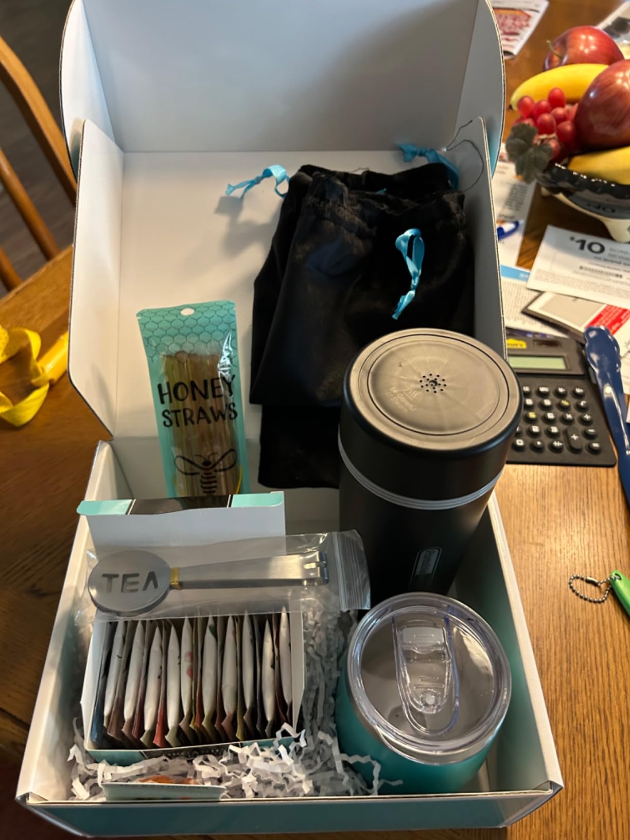 Organic Gift Set with Portable Kettle - 36 Piece Gift for Tea Lovers - Includes Insulated Mug, Assorted Organic Teas, Honey Sticks & Accessories - Ultimate Brewing Experience customer photo 2