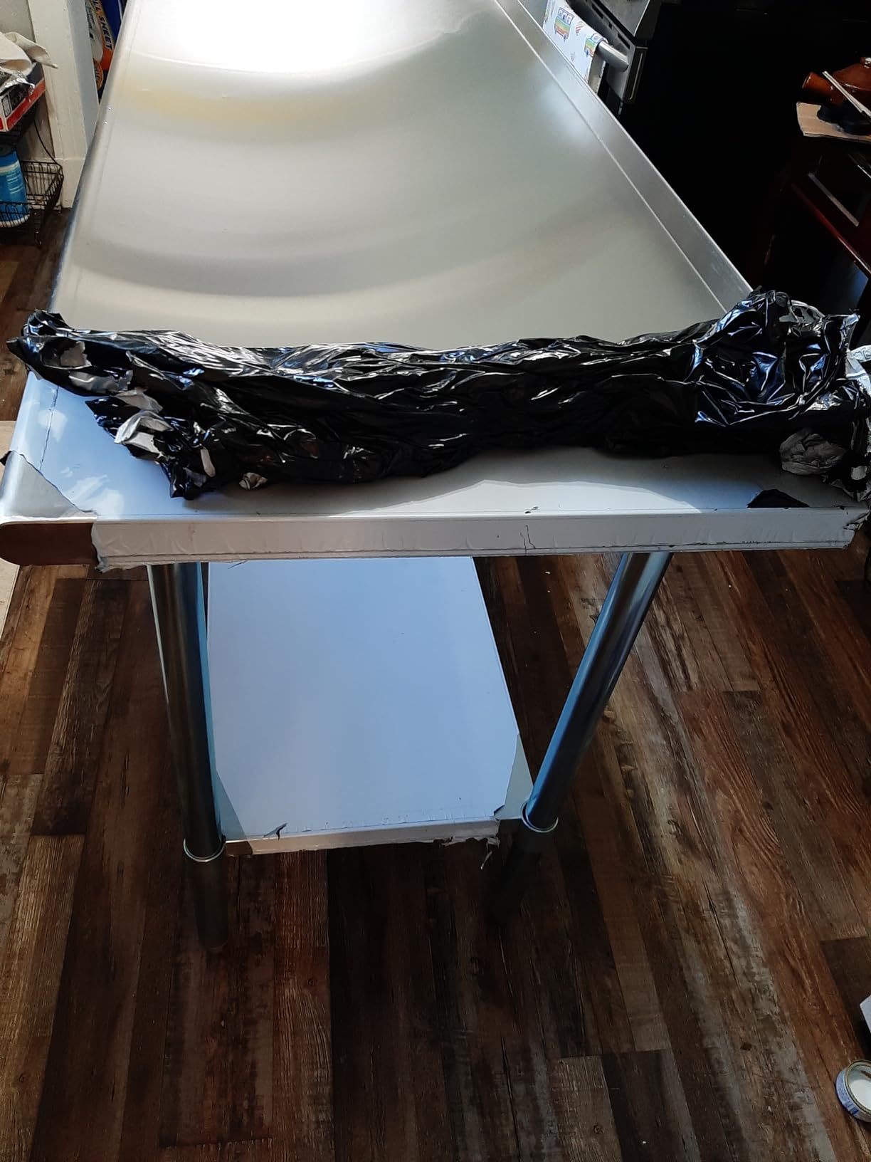 Profeeshaw Stainless Steel Prep Table 30x30 Inch Workbench with Backsplash | NSF Commercial Metal Work Table, with Undershelf, Heavy Duty Table, for Kitchen, Restaurant, Home, Garage and Hotel, 18-gauge customer photo 1